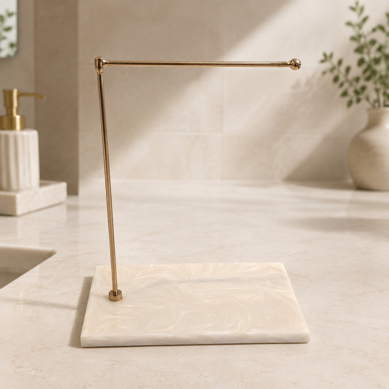 Premium Luxury Resin Base Hand Towel Stand