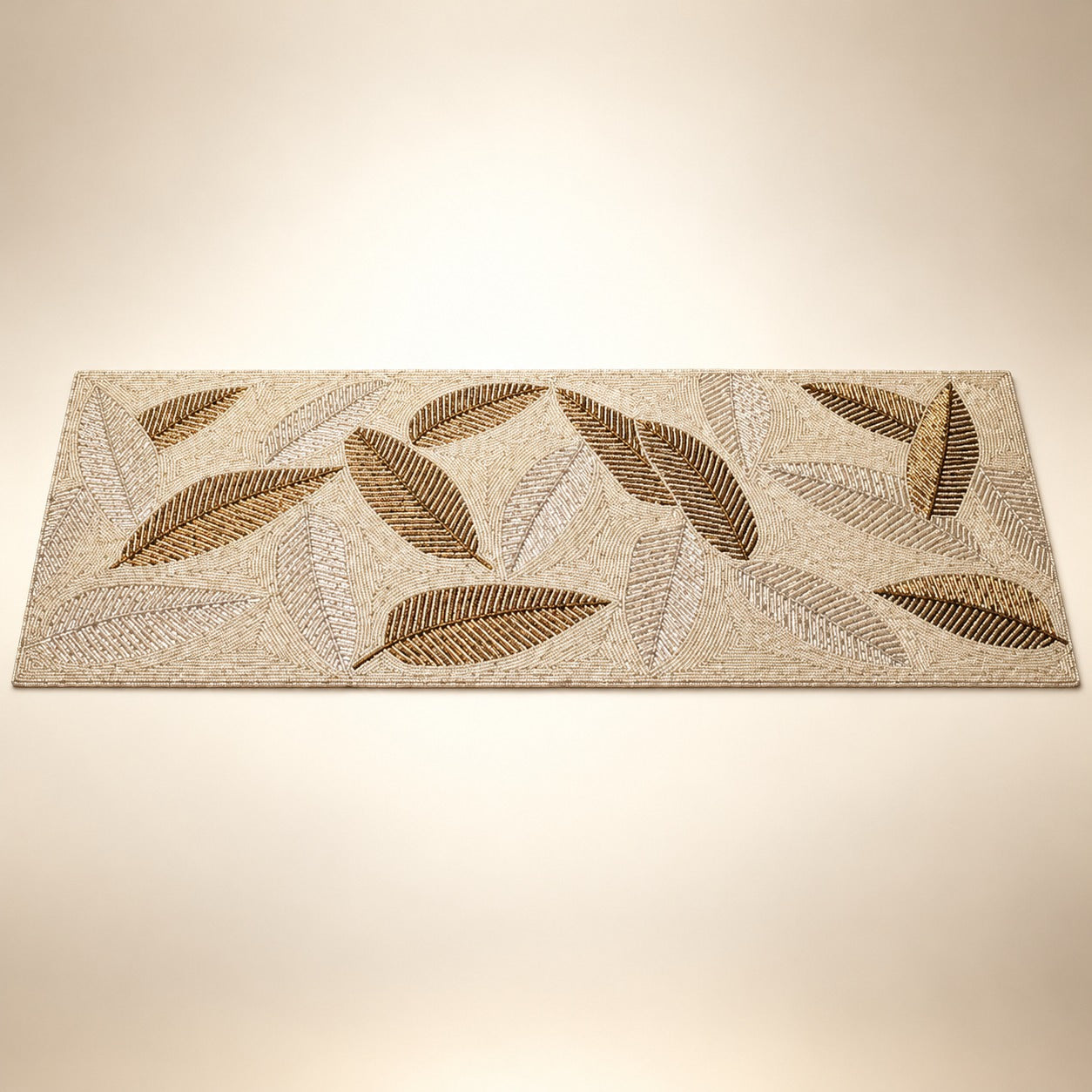  Beaded Diamond Shape Table Runner 