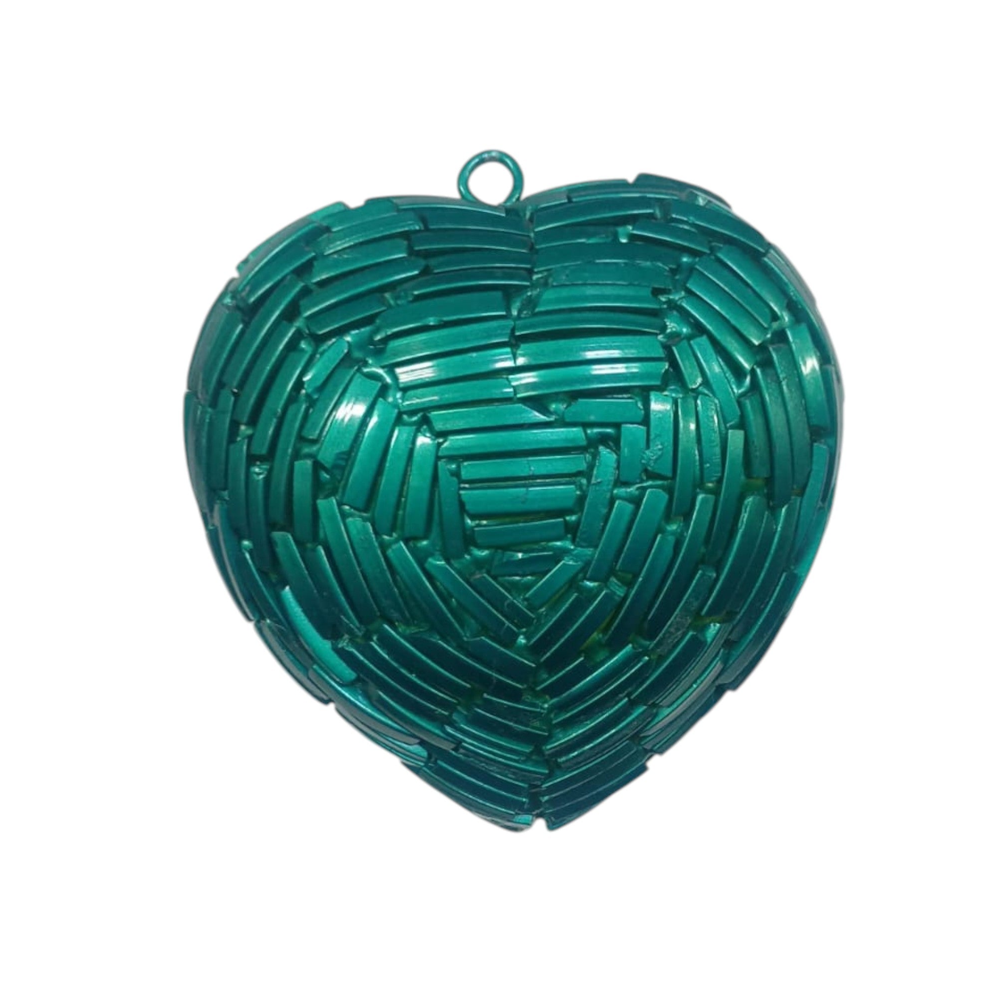 Set of 2 Glass Star Shaped and Heart Shaped Christmas Tree Ornament