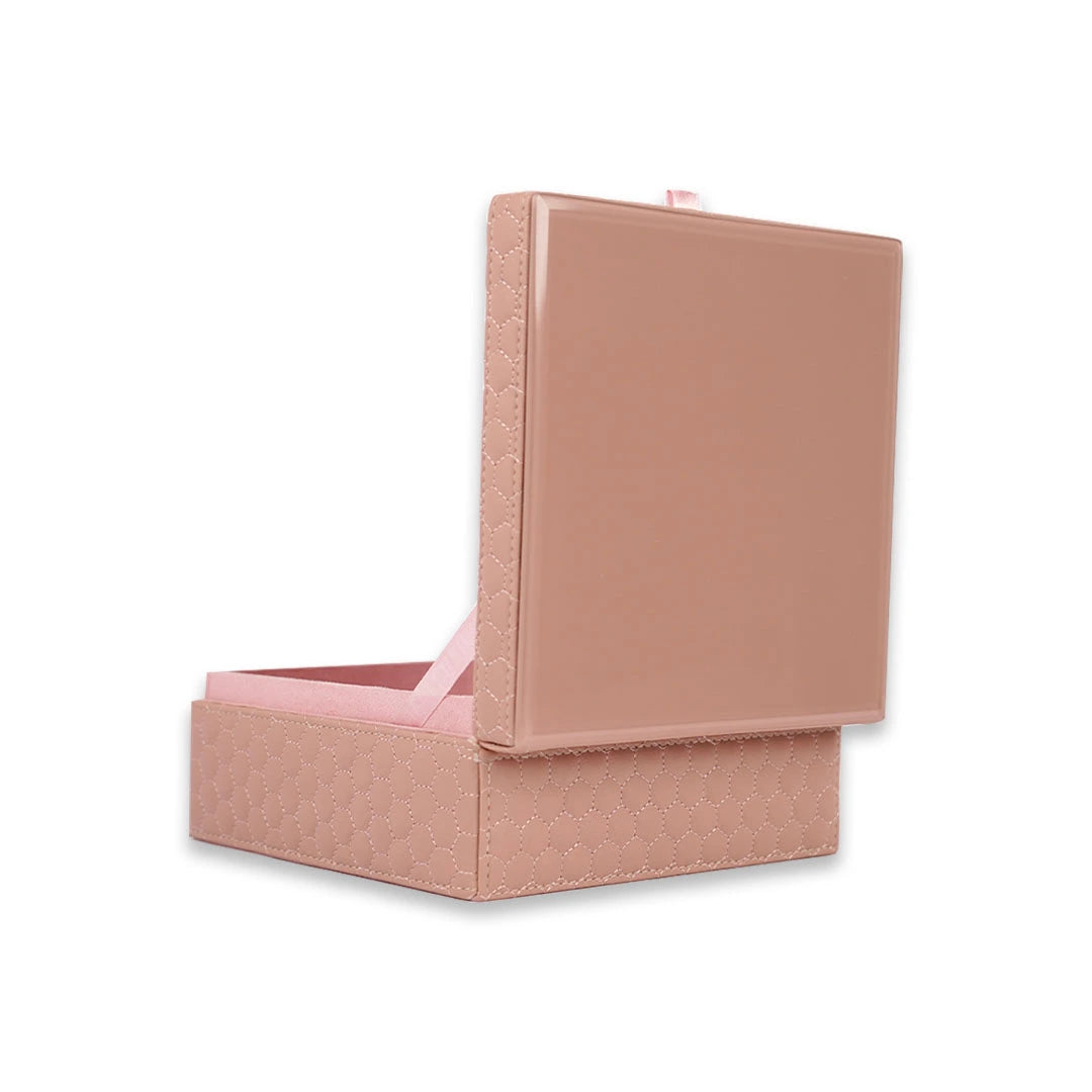 Glass & Leatherette Storage Box