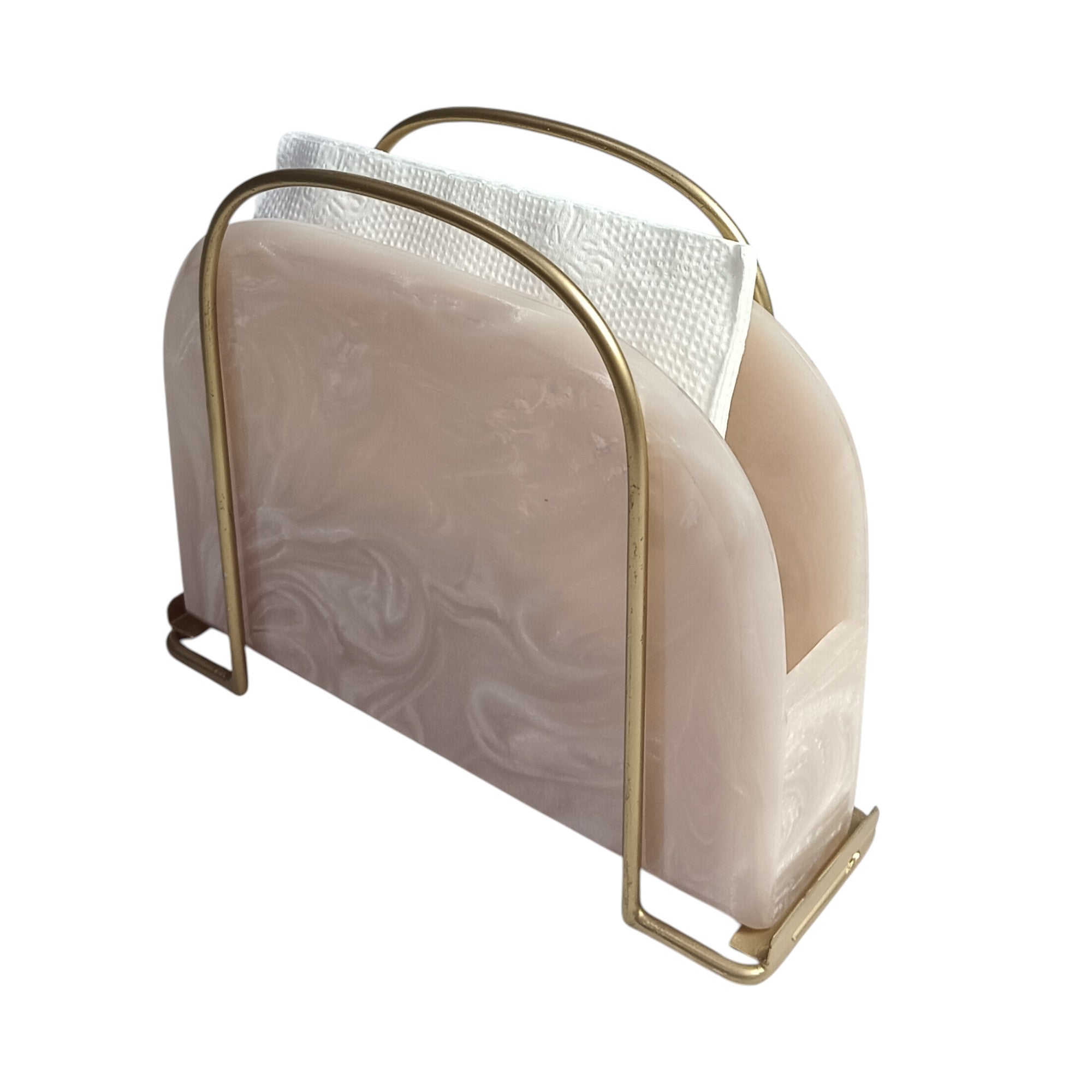  Premium Beige D-Shape Tissue Holder 