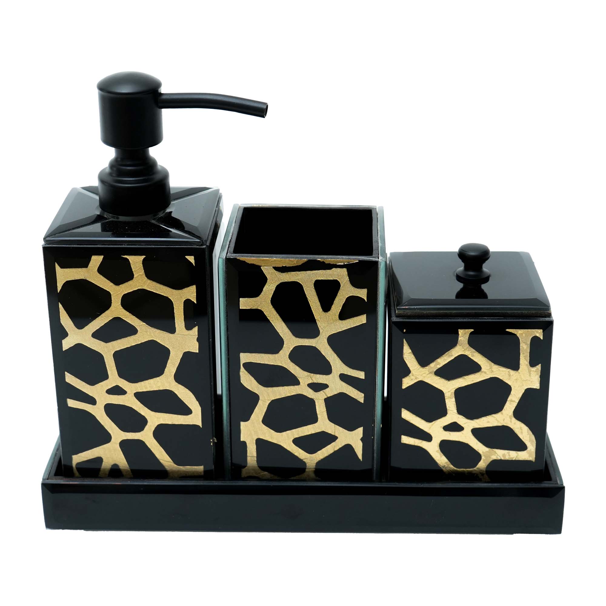 Designer 4-Pieces Bathroom Accessory Set