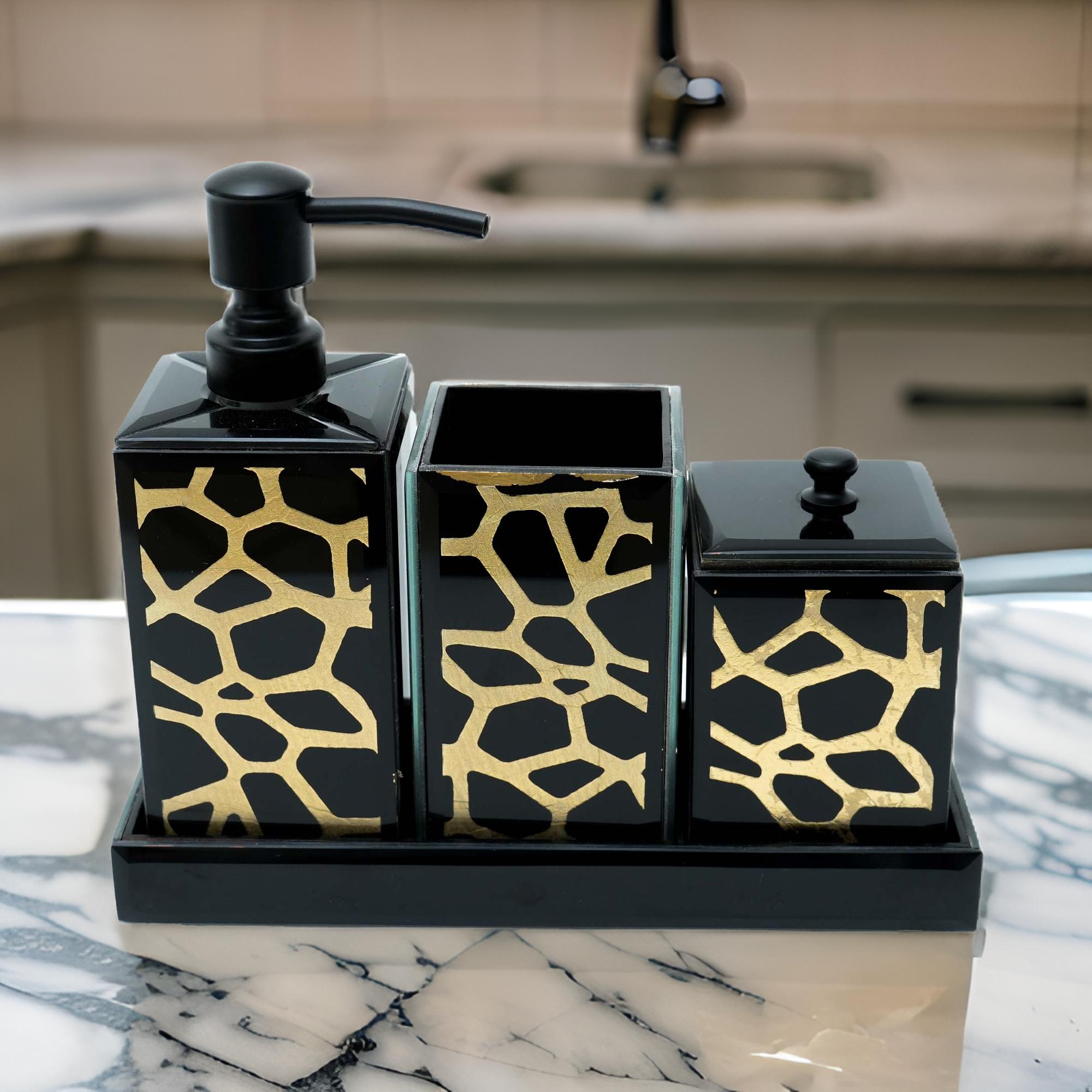 Designer 4-Pieces Bathroom Accessory Set