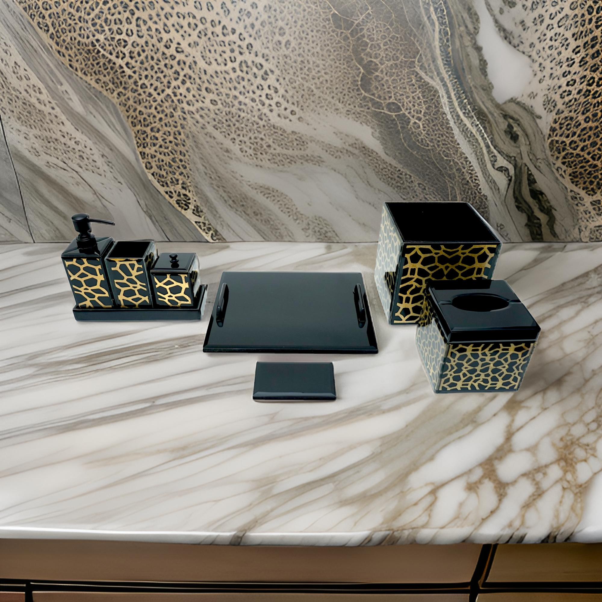 Modern 8 Pieces Bath Accessory Set for Bathrooms