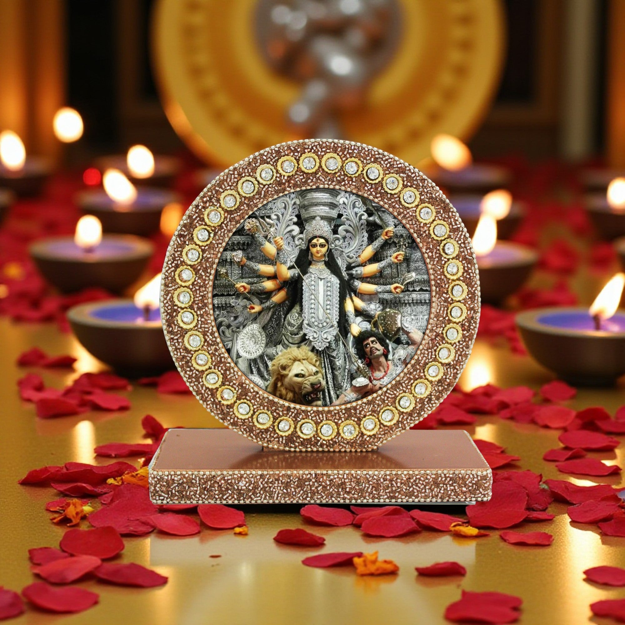 Mahishasur Mardini Durga Mata Frame for Blessings