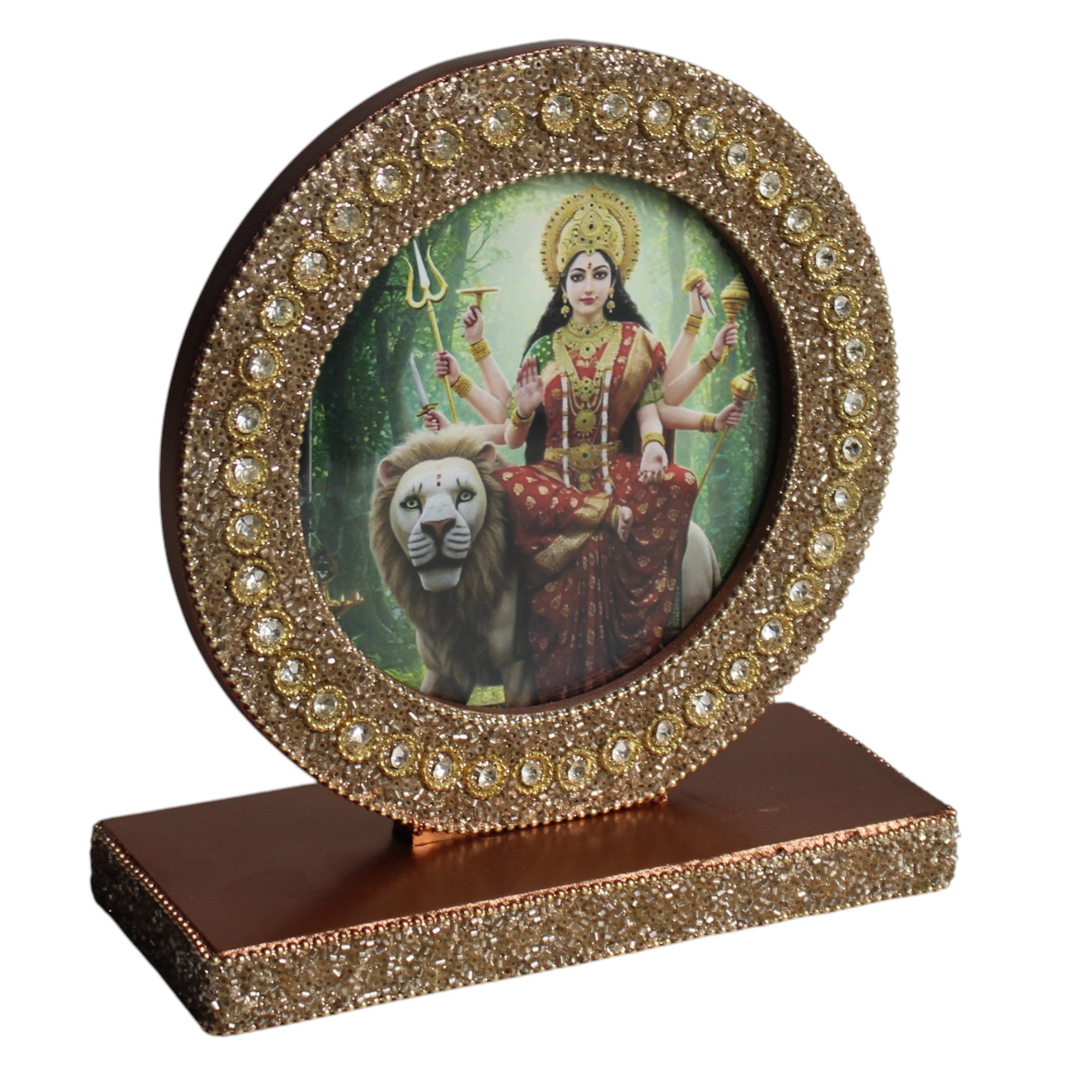 Sherawali Mata Tabletop Photo Frame for Blessings