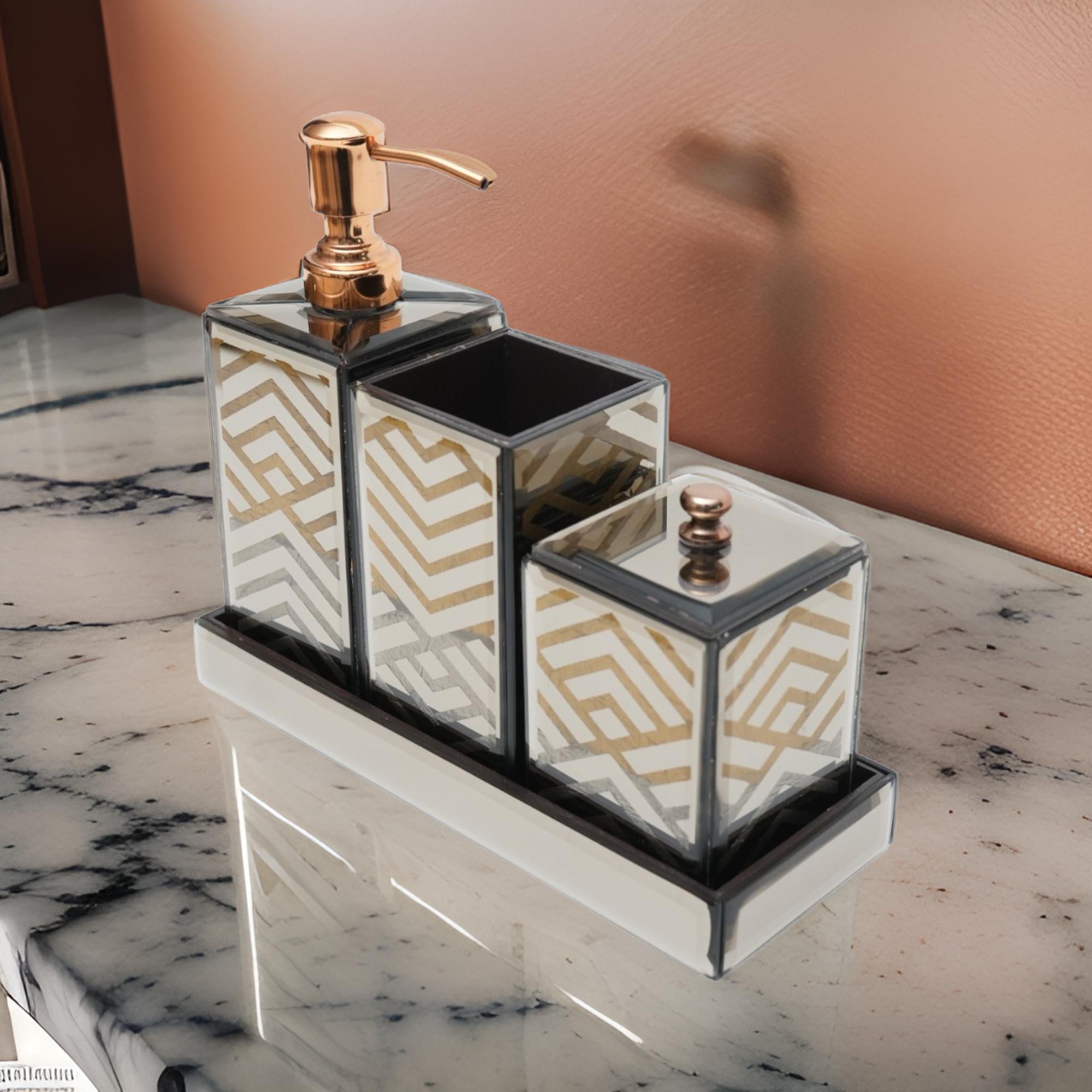 4-Pieces Modern Bathroom Accessory Set