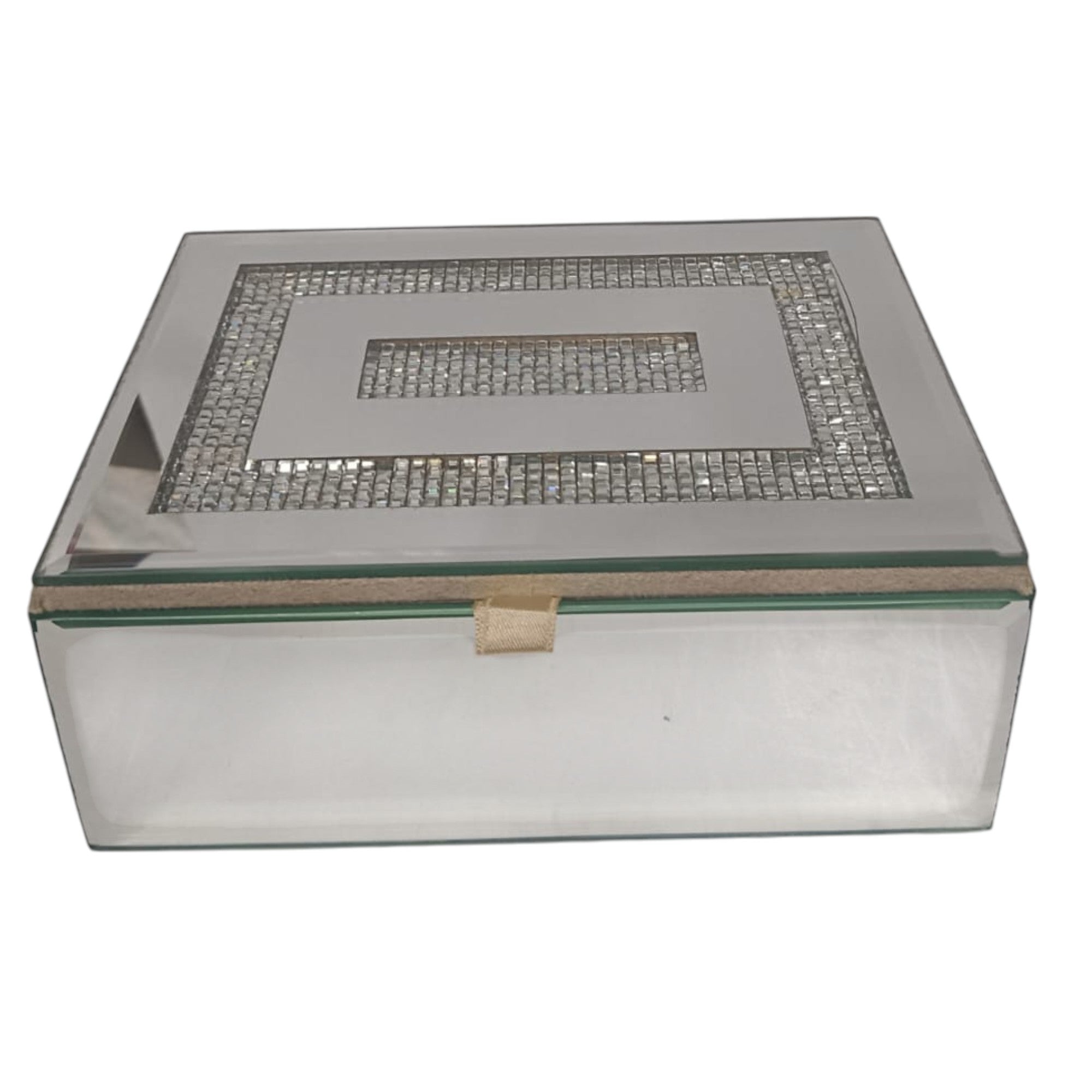 Rectangular Mirrored Jewelry Box