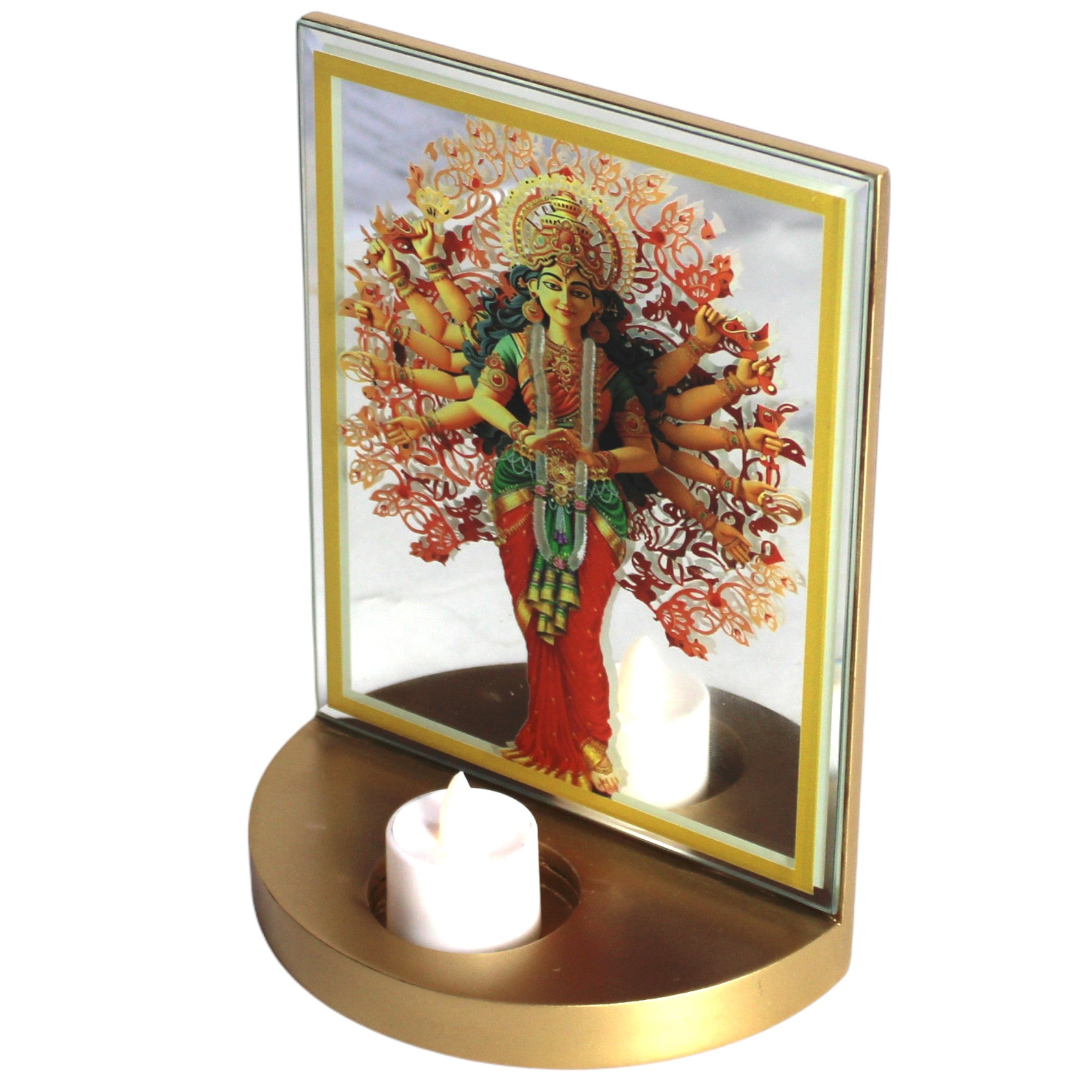 Designer Glass Mata Photo Frame for Navratri