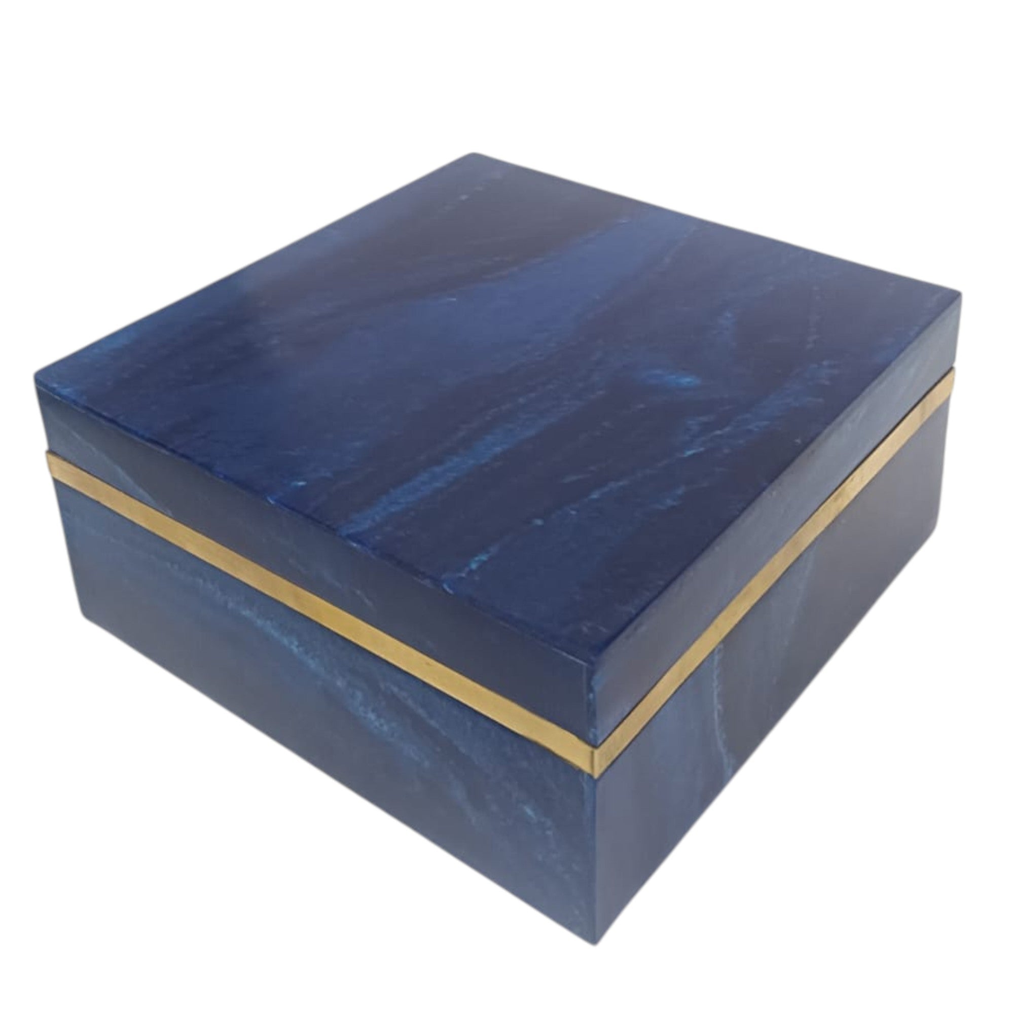 Blue and Gold Decorative Jewellery Box
