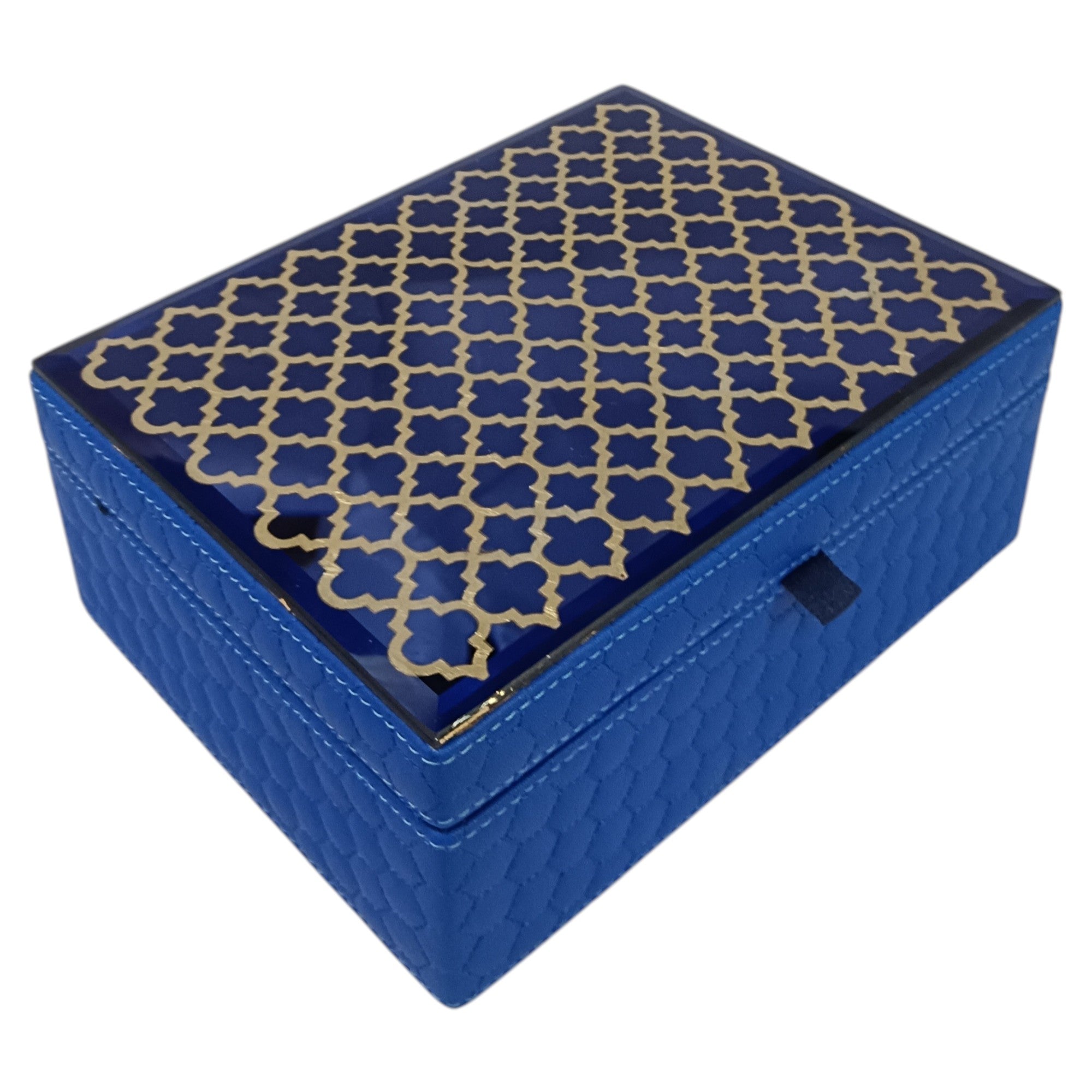 Navy & Gold Moroccan Jewelry Box