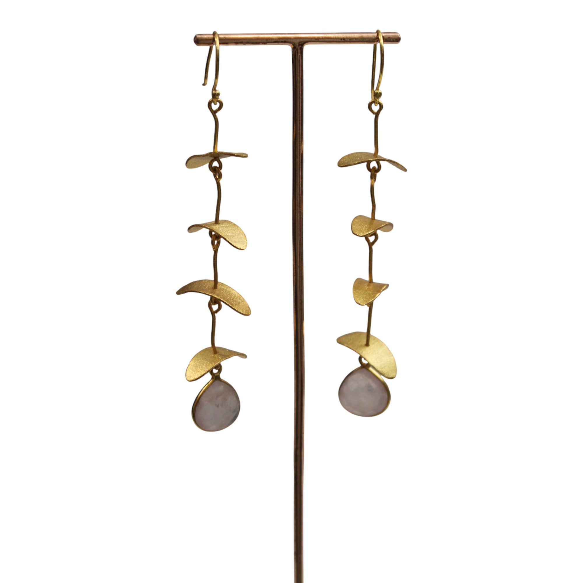 Gold Electroplated Wine colour Austrian crystal Danglers