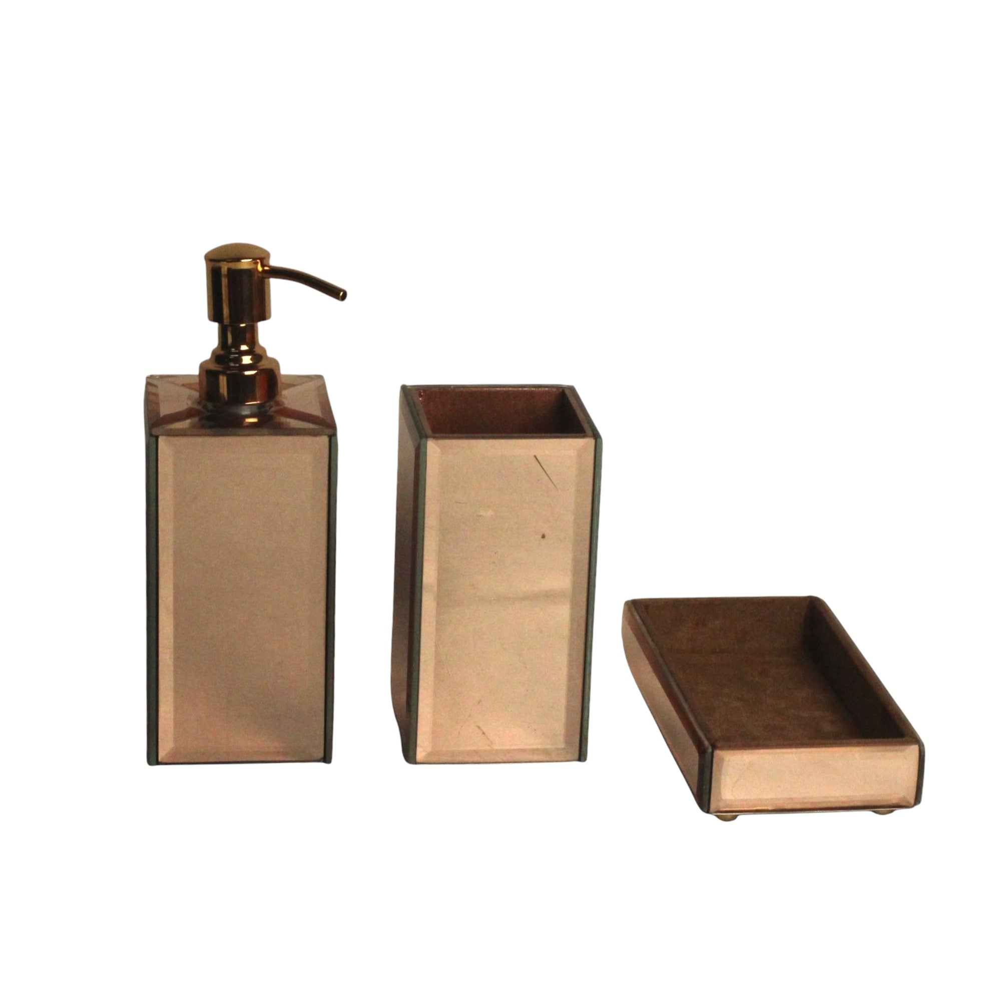 Two-Pieces Rose Gold Bathroom Set for Modern Bathrooms