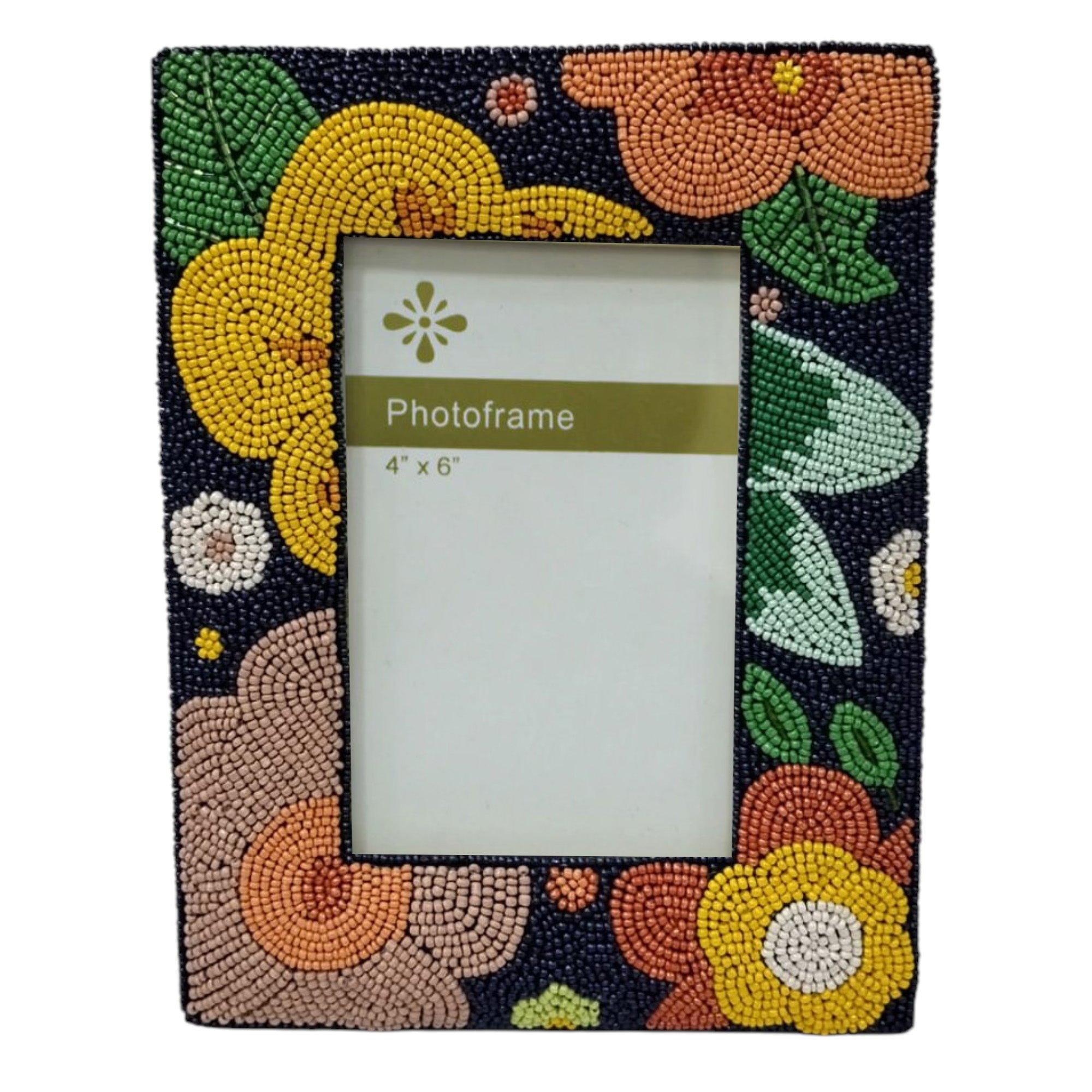  Hand Embroidered Designer Flower 4X6 Photo Frame 