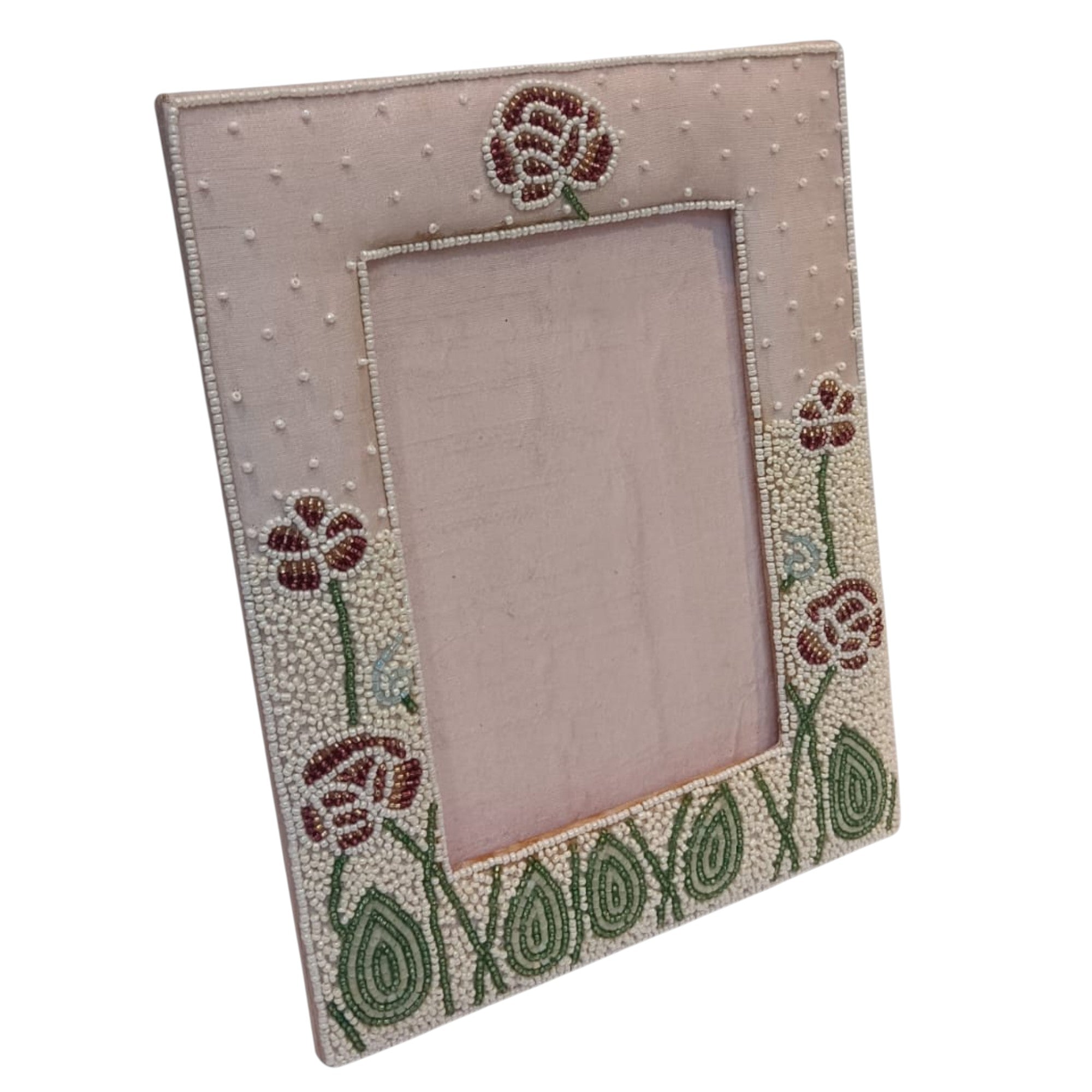 Artisan Beaded Photo Frame for Valentine