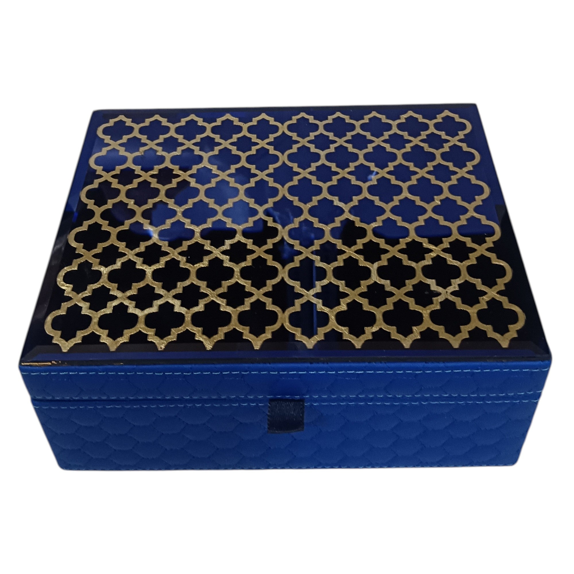 Navy & Gold Moroccan Jewelry Box