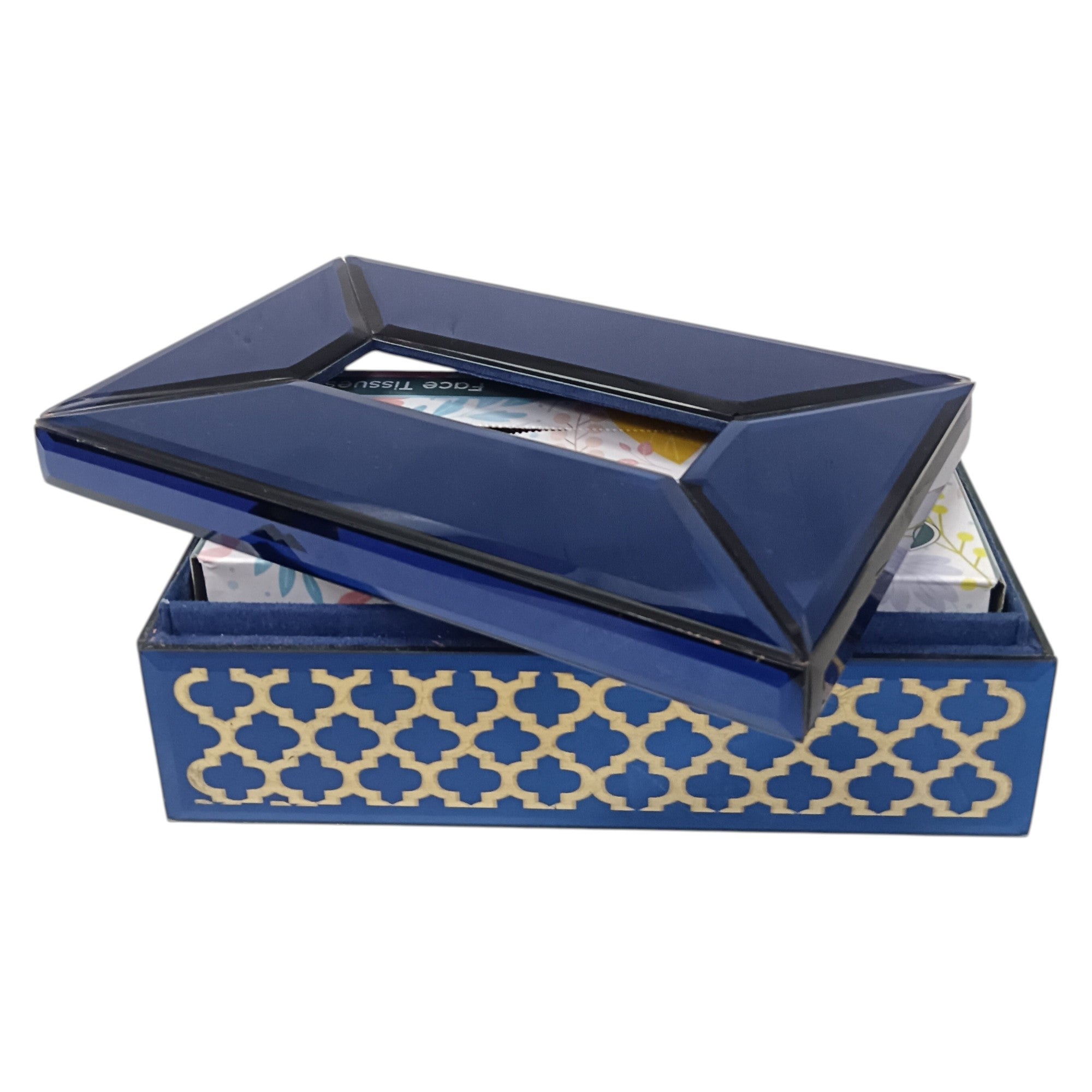 Luxury Designer Glass Dining Tissue Box