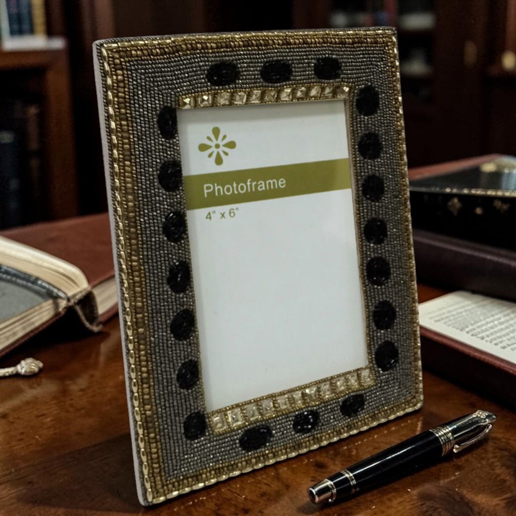  Beaded Designer 4*6 Photo Frame 
