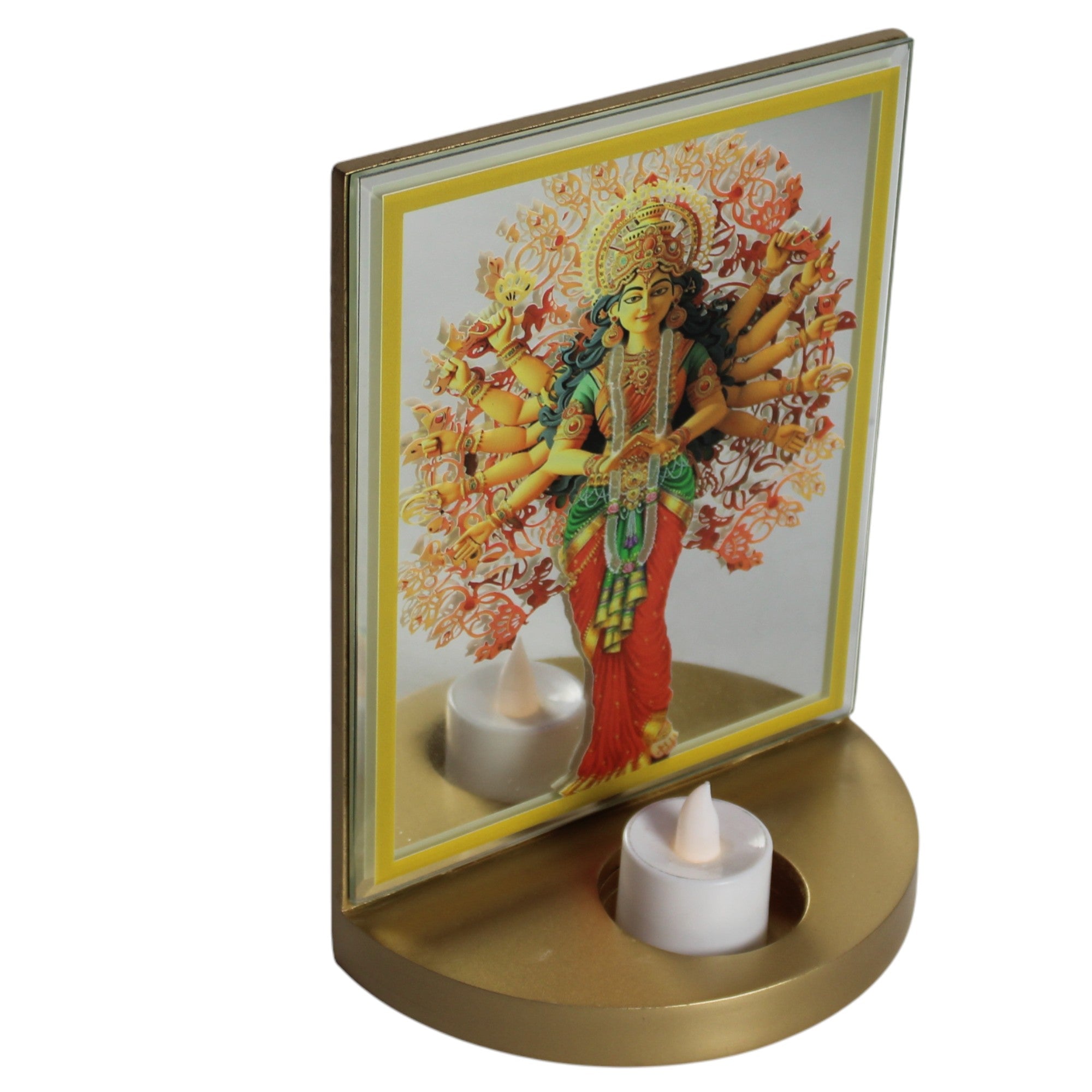 Designer Glass Mata Photo Frame for Navratri
