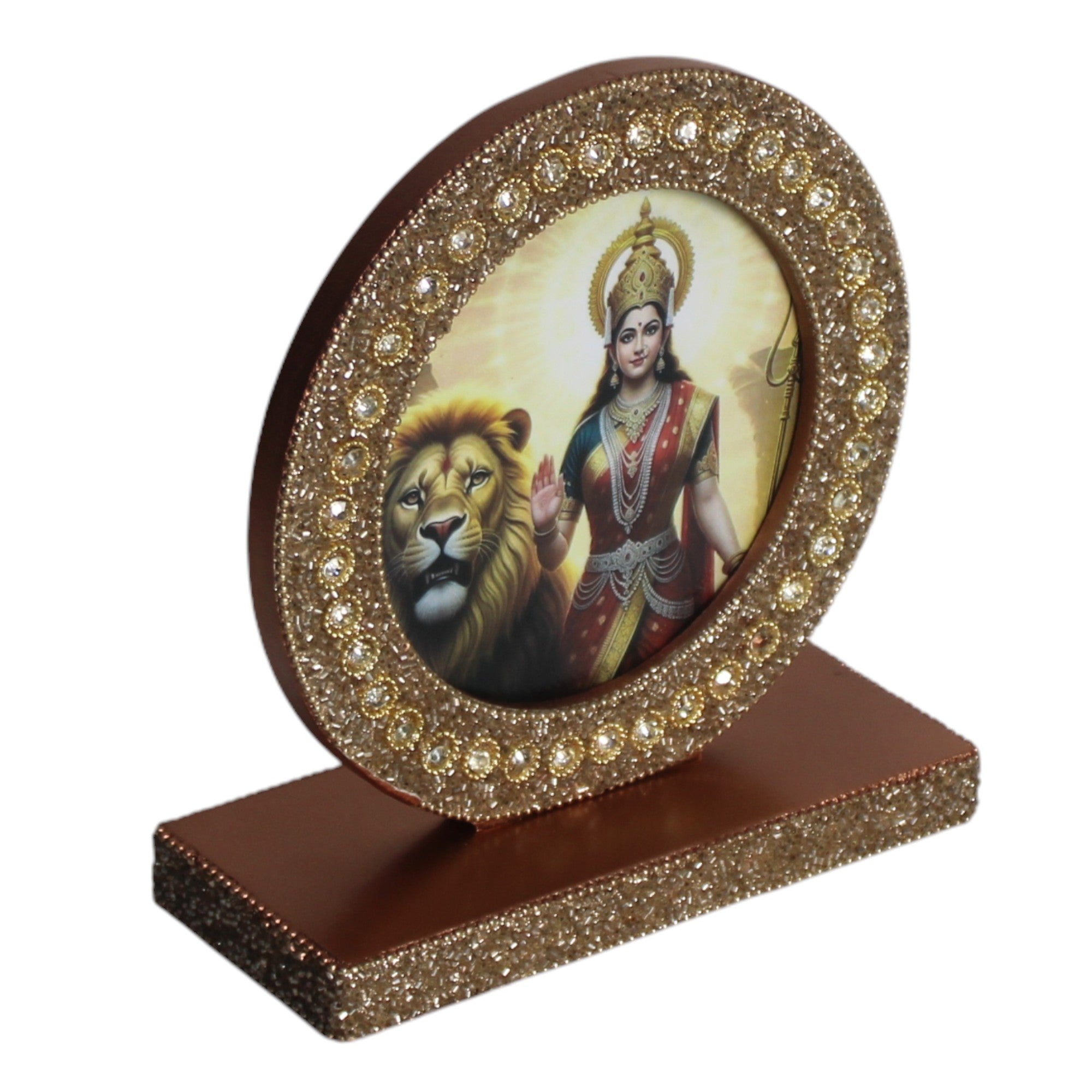 Sherawali Mata Tabletop Photo Frame for Blessings