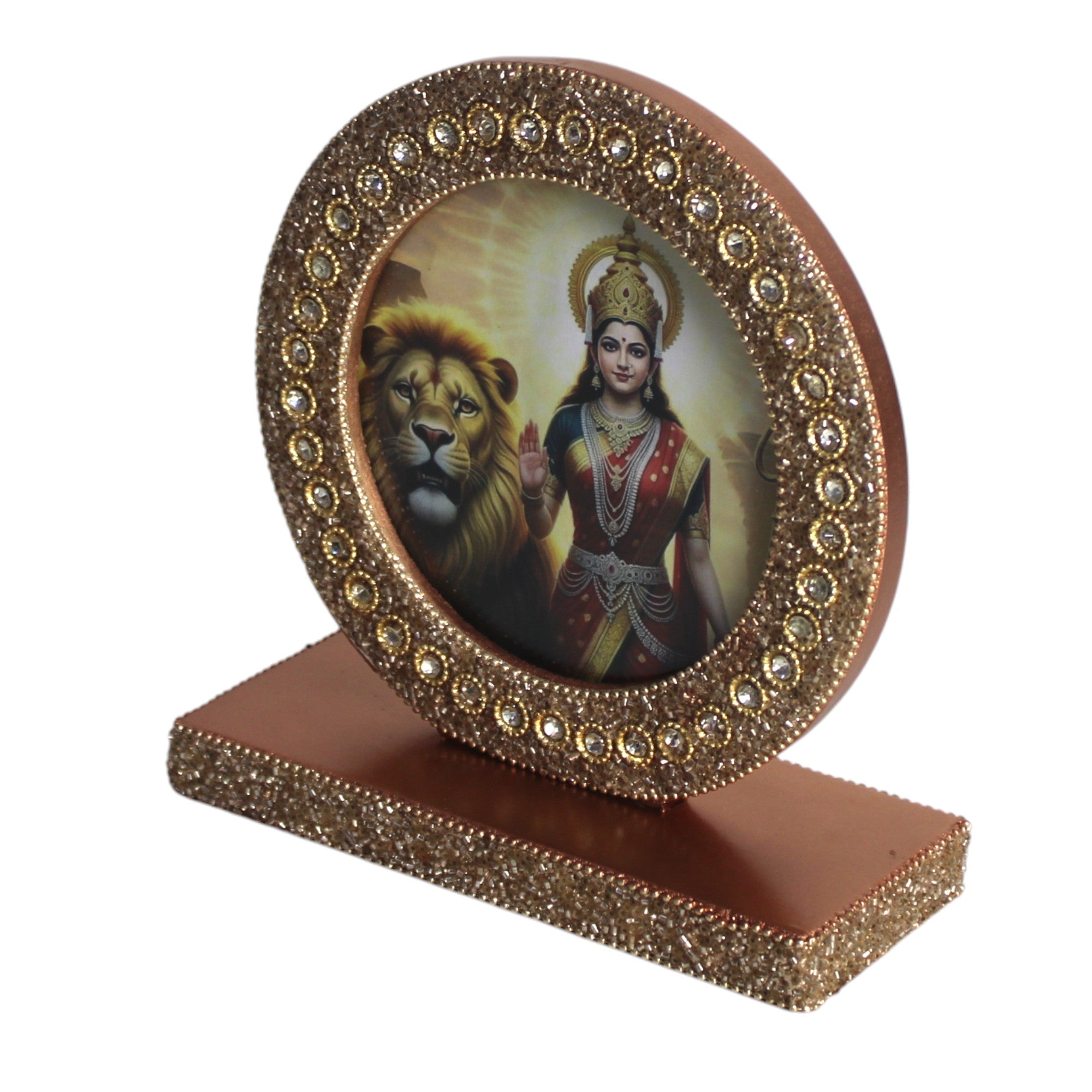 Sherawali Mata Tabletop Photo Frame for Blessings