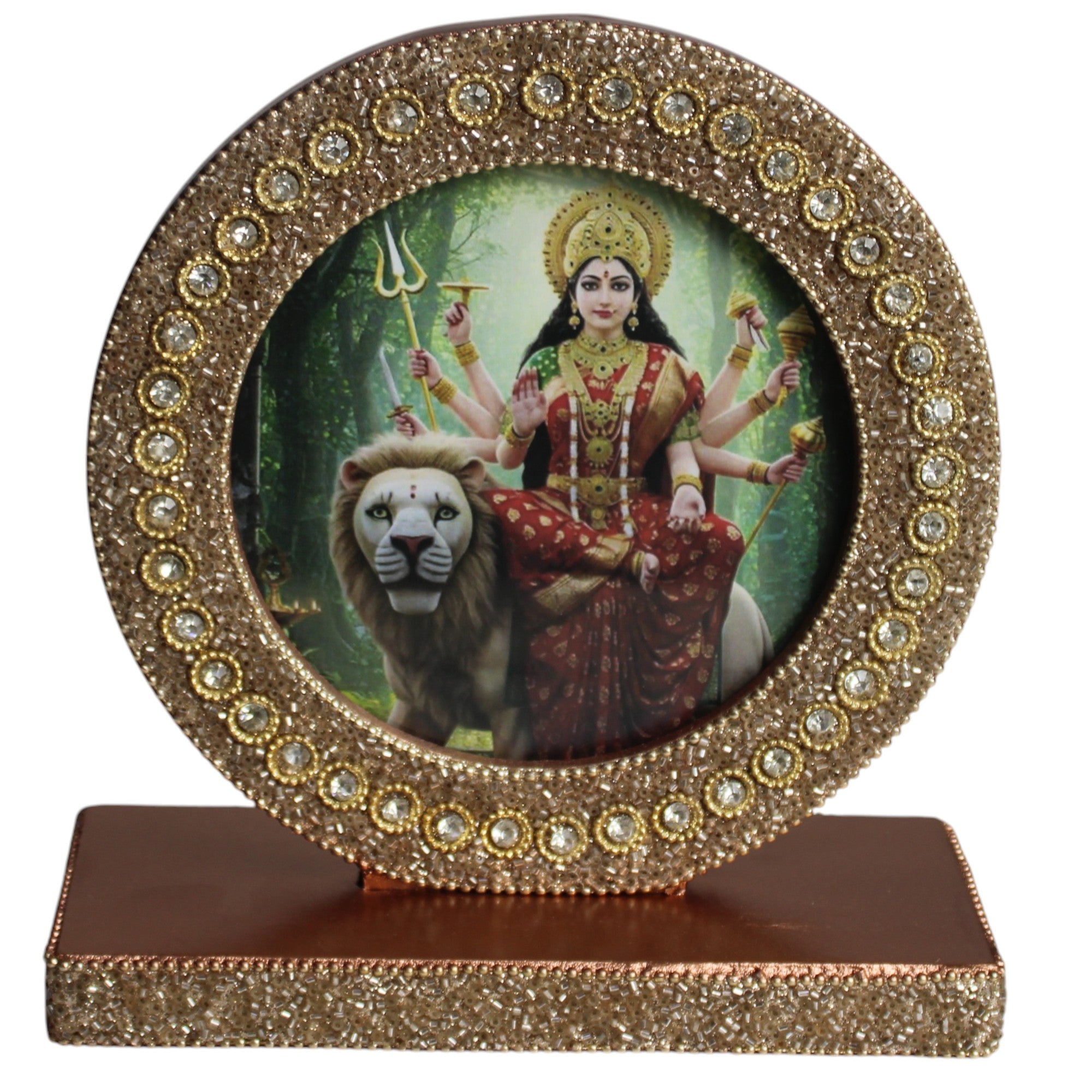 Sherawali Mata Tabletop Photo Frame for Blessings