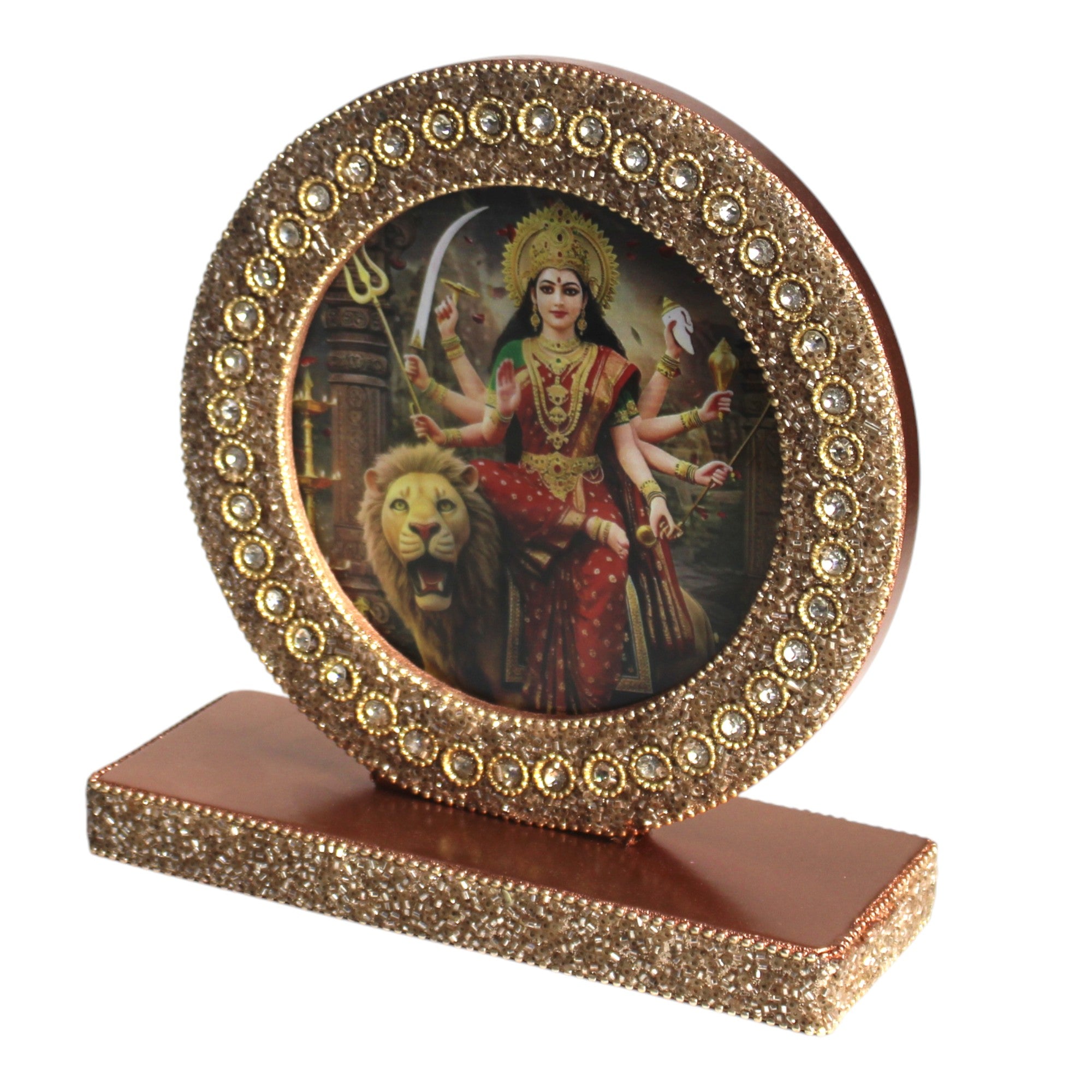 Sherawali Mata Tabletop Photo Frame for Blessings