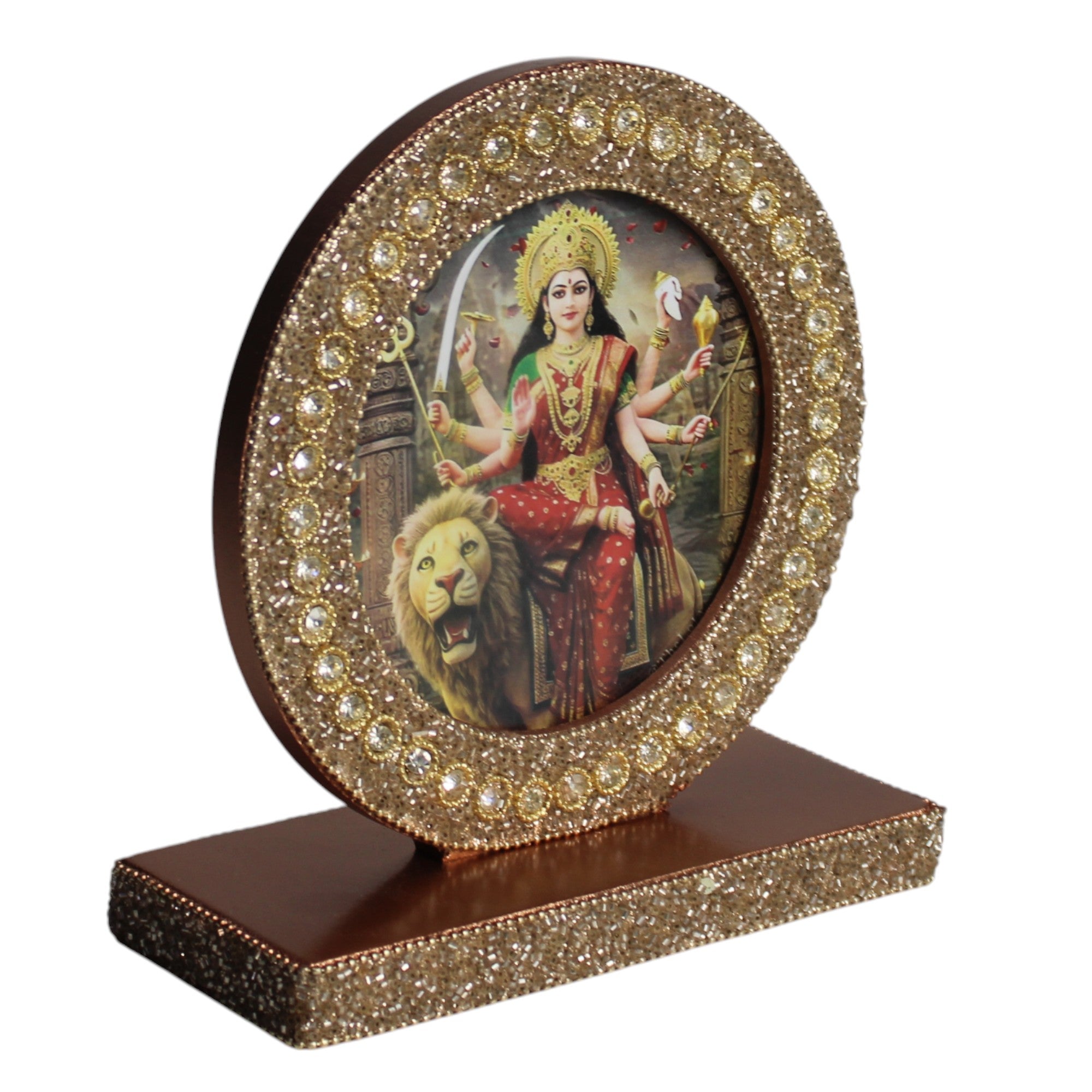 Sherawali Mata Tabletop Photo Frame for Blessings