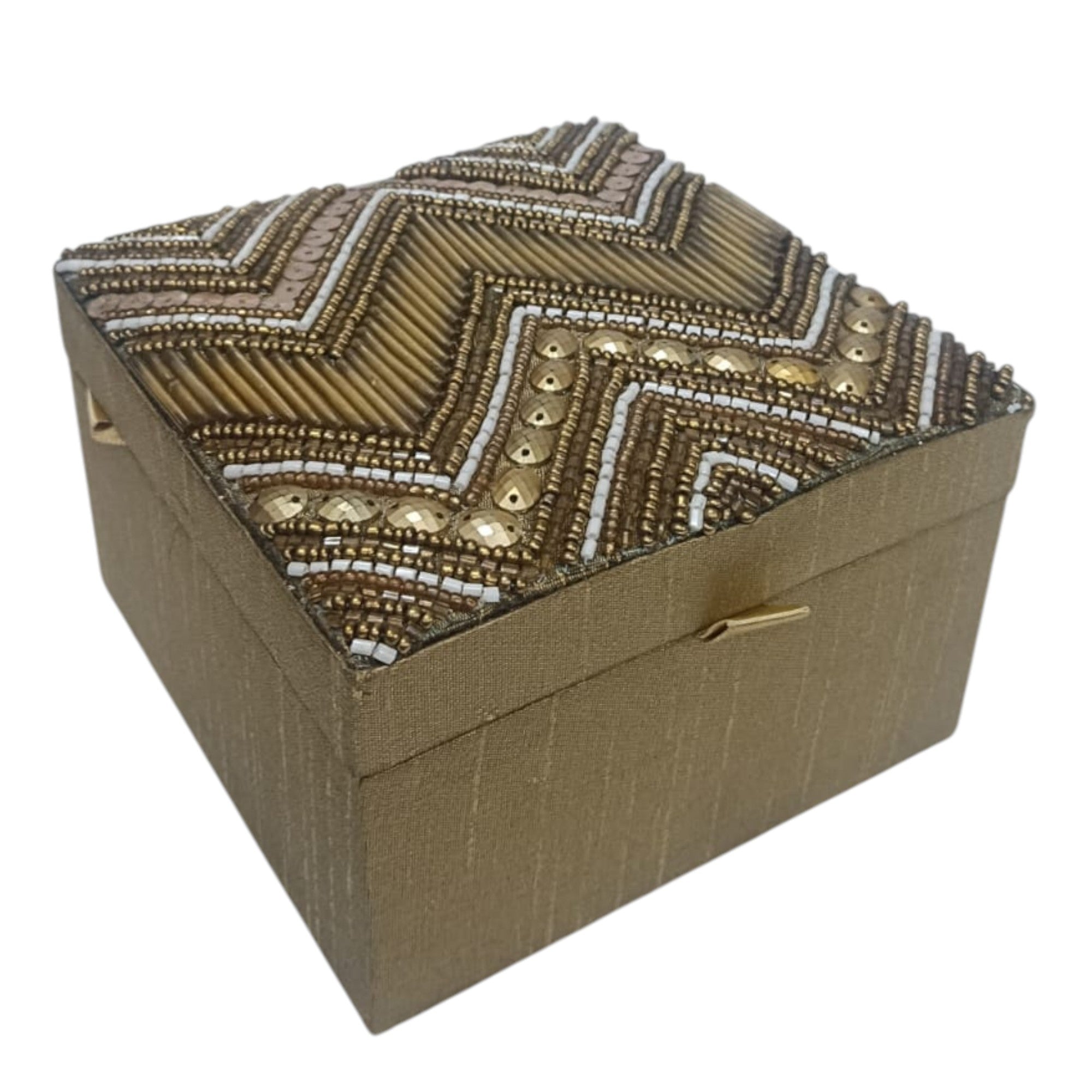 Elegant Jewelry Organizer with Gemstone Accents