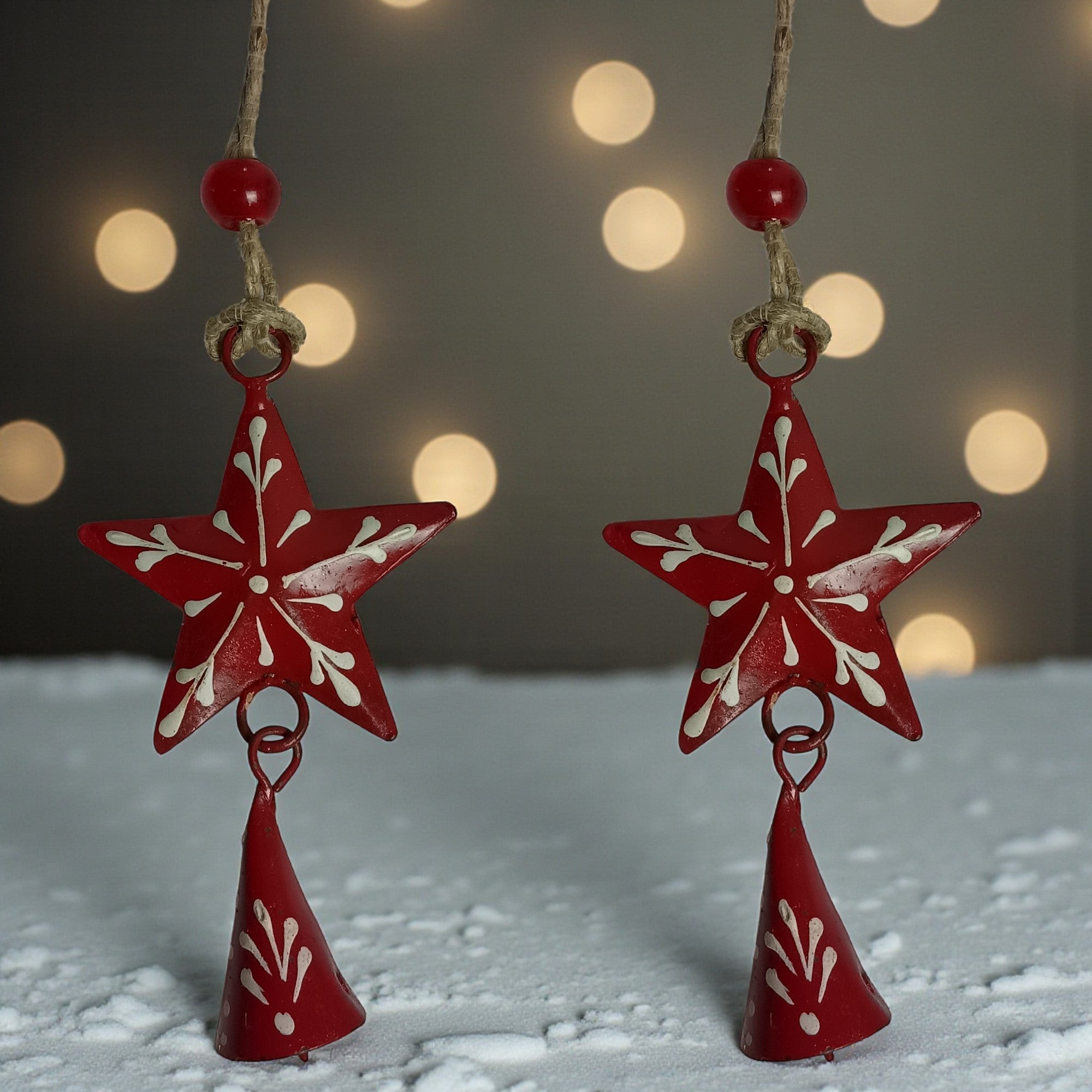  Set of 2  Star Shaped for Christmas Decoration Hanging 
