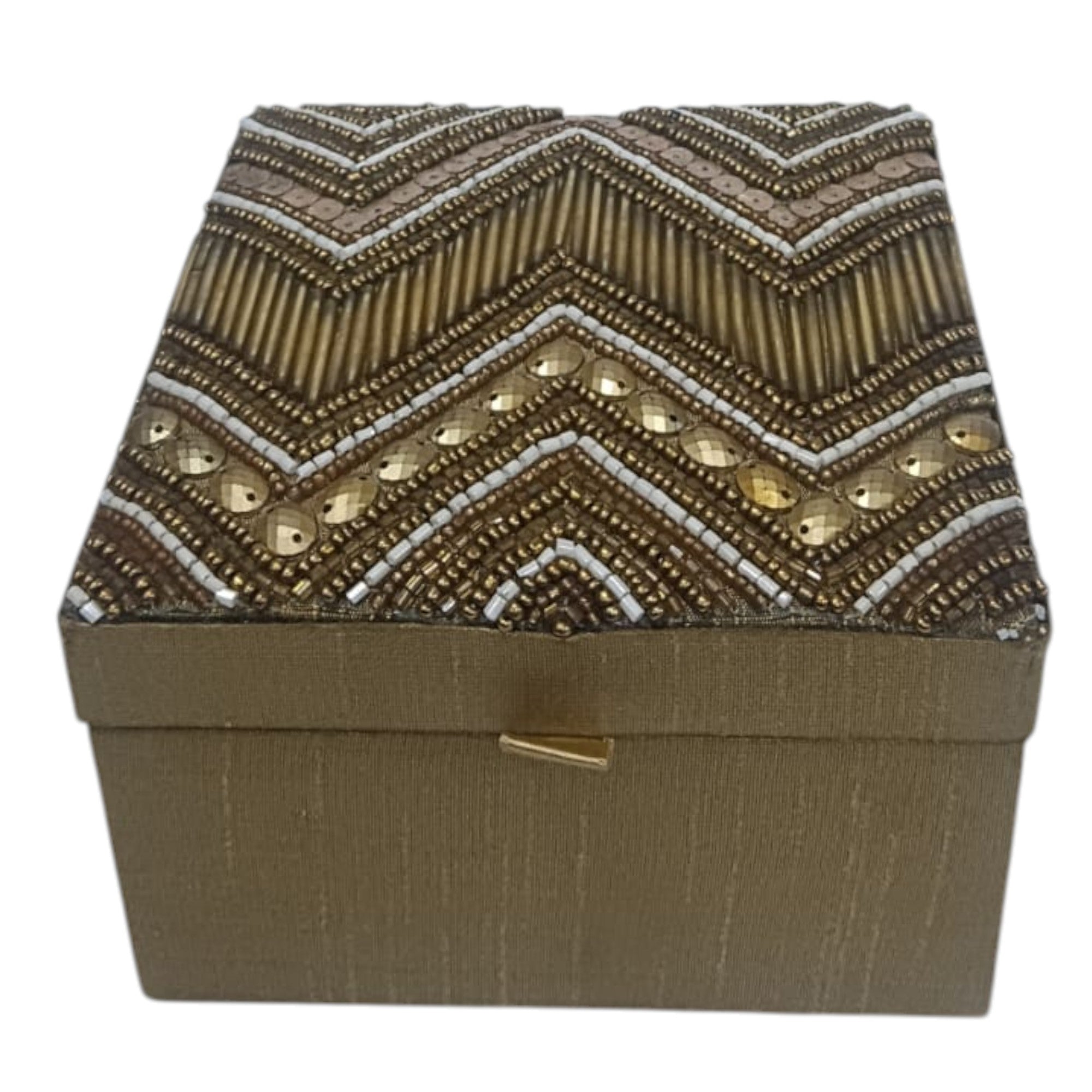 Elegant Jewelry Organizer with Gemstone Accents