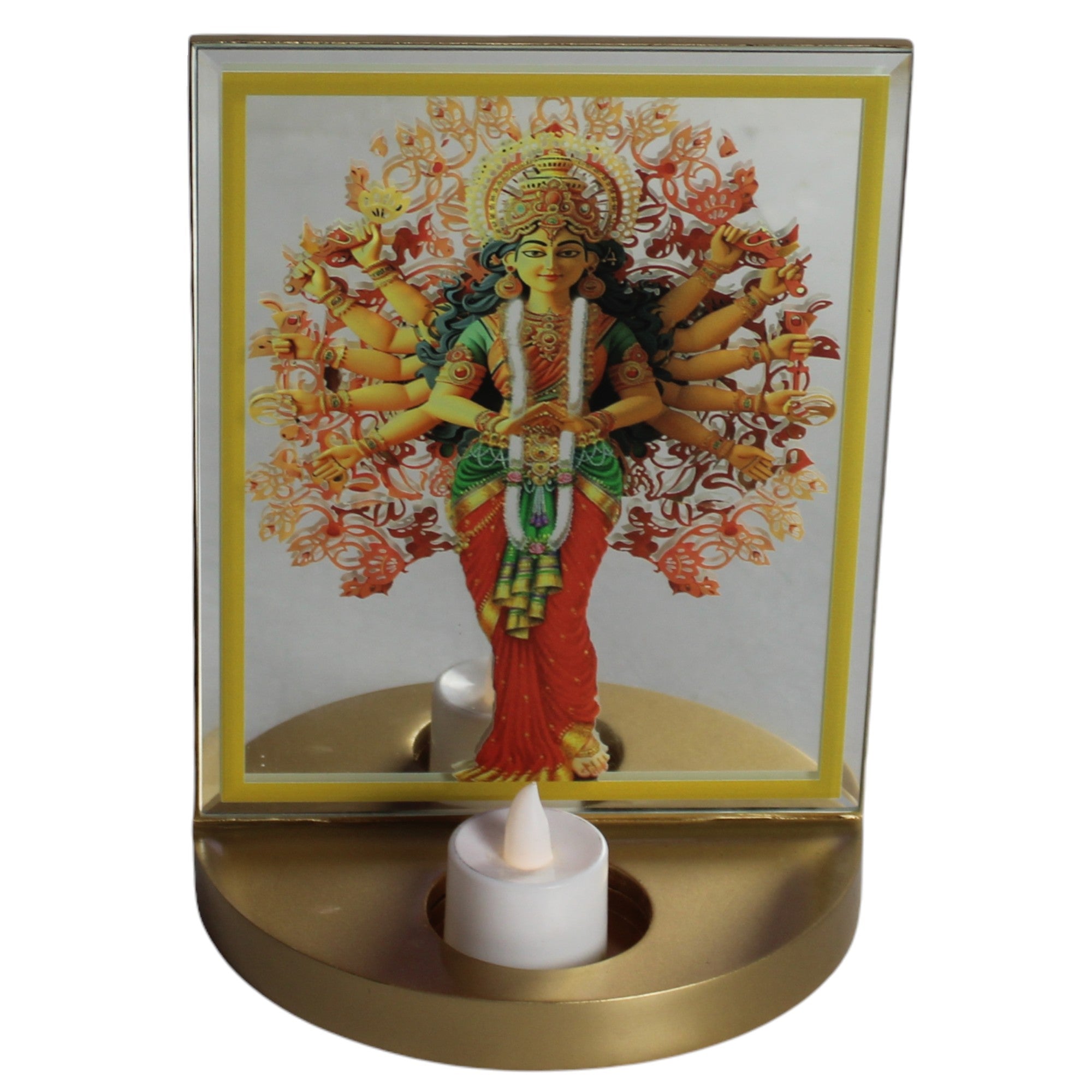 Designer Glass Mata Photo Frame for Navratri