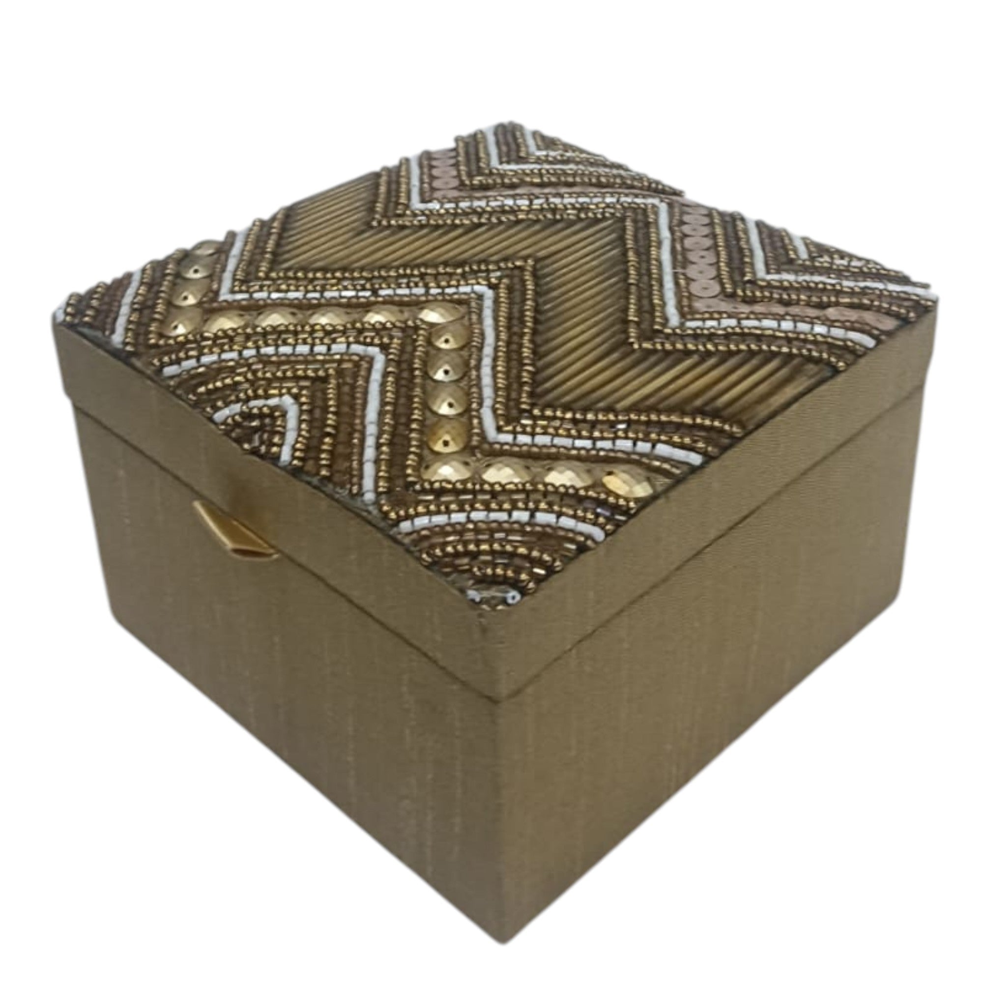 Elegant Jewelry Organizer with Gemstone Accents