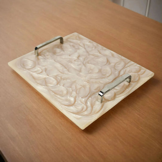 Beige Resin Utility Tray