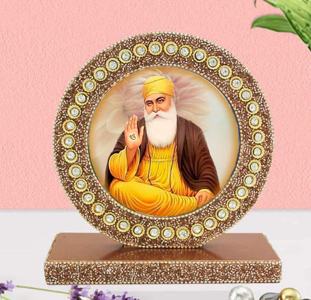 Guru Nanak Ji Tabletop Photo Frame for Blessings