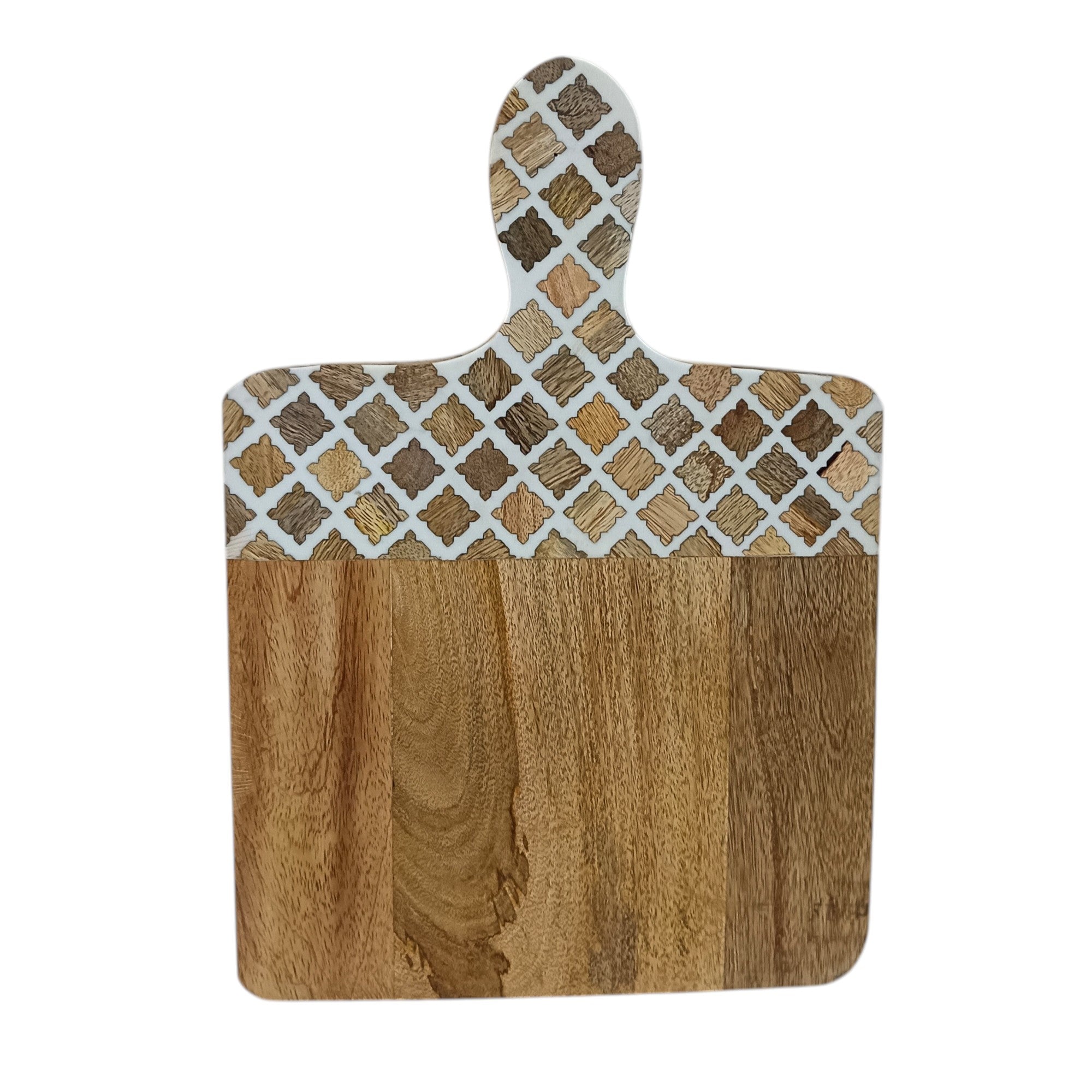 Wooden Serving Board with Inlay Work
