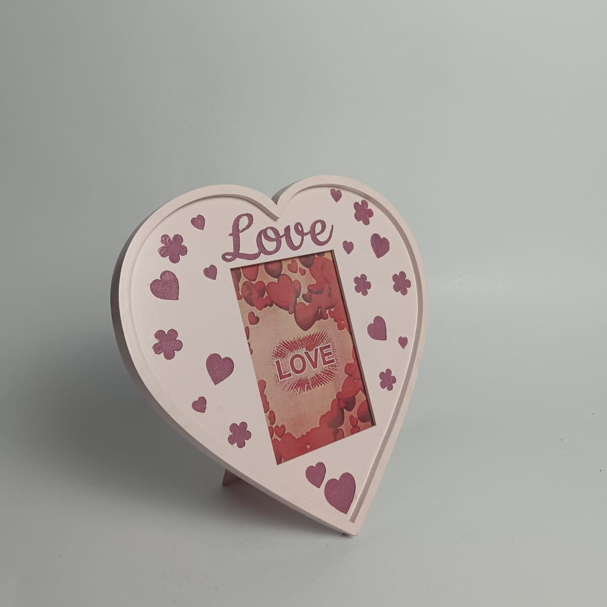 "Sweetheart Love" Freestanding Heart Photo Frame for Valentine