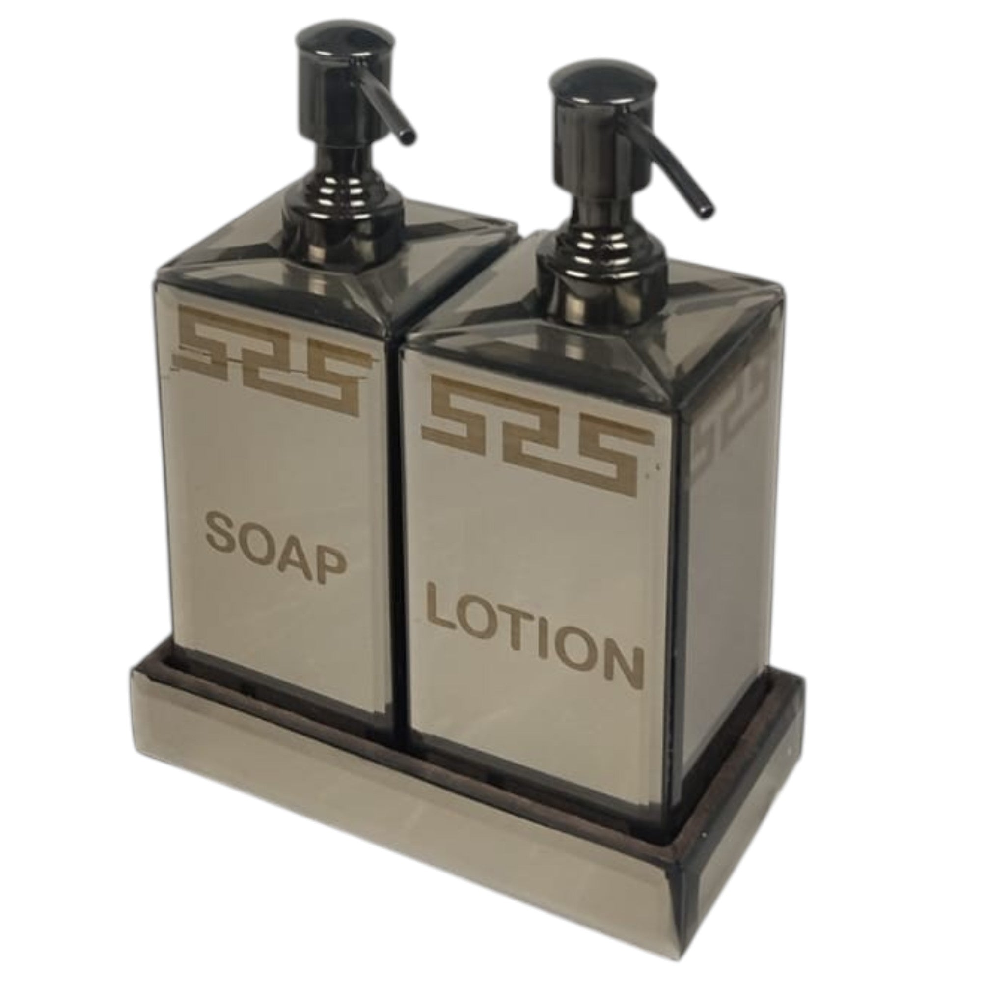  Three-Piece Lotion and Soap Dispenser Set In Greek Design for Modern Bathrooms 