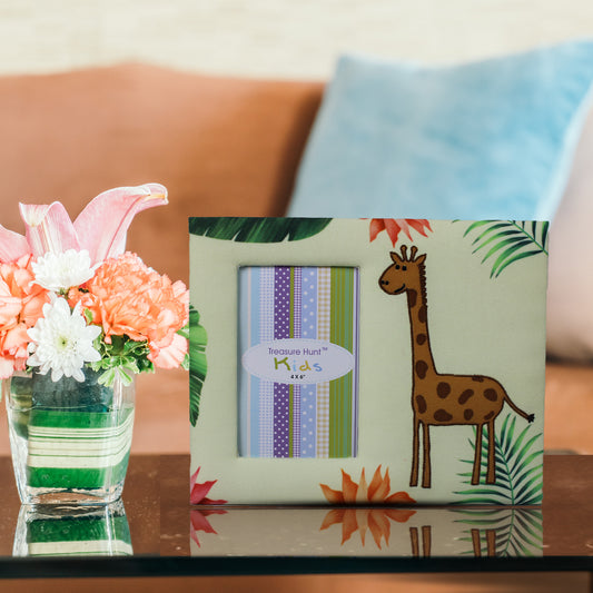 Embroidered Giraffe Picture Frame