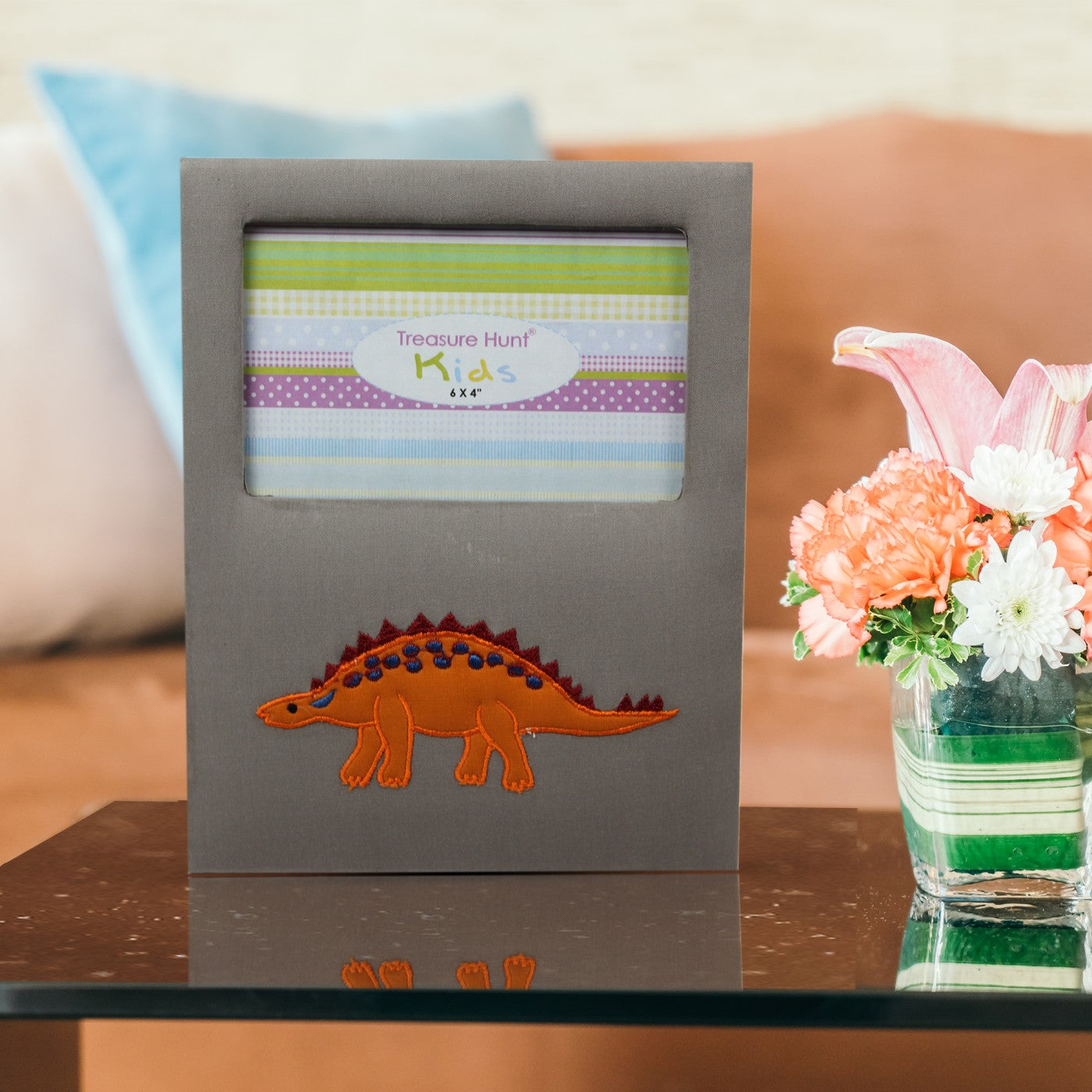 Embroidered Dinosaur Photo-Frame