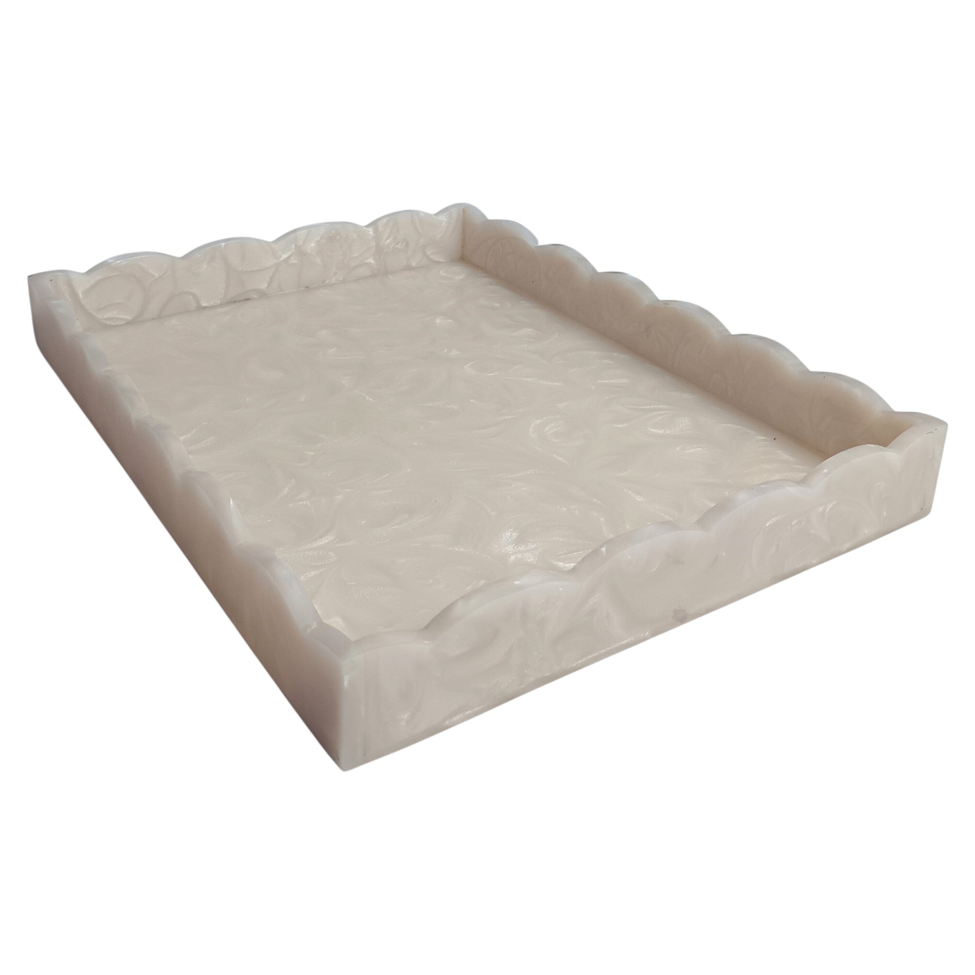 Premium Scallop Resin Tray