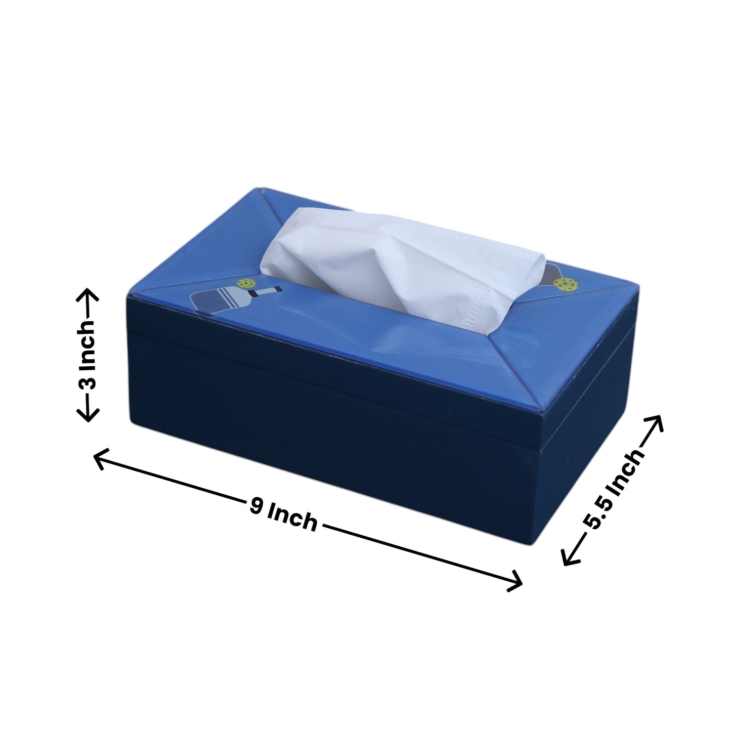 Pickle Ball Design Tissue Box