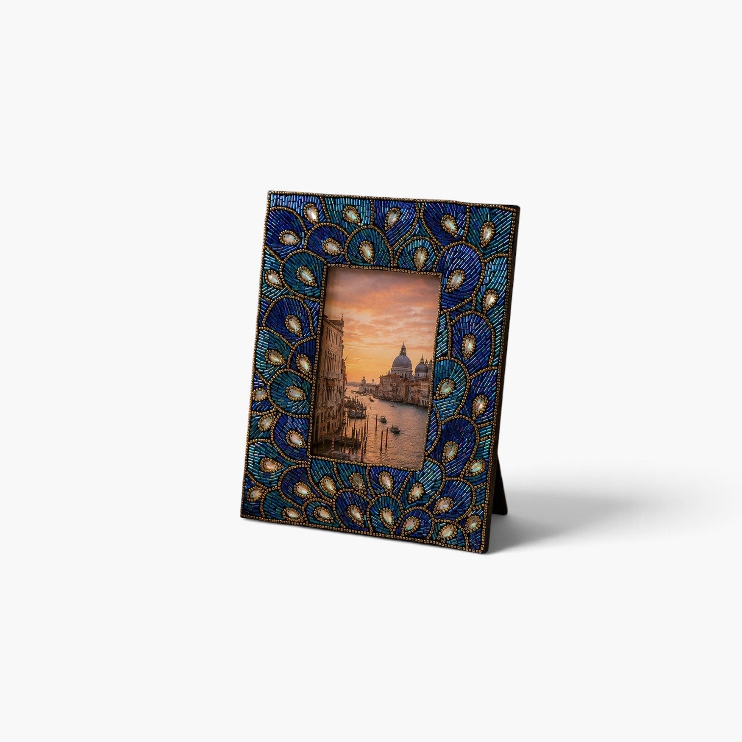 Handmade Beaded Photo Frame – Luxury Mosaic Picture Frame