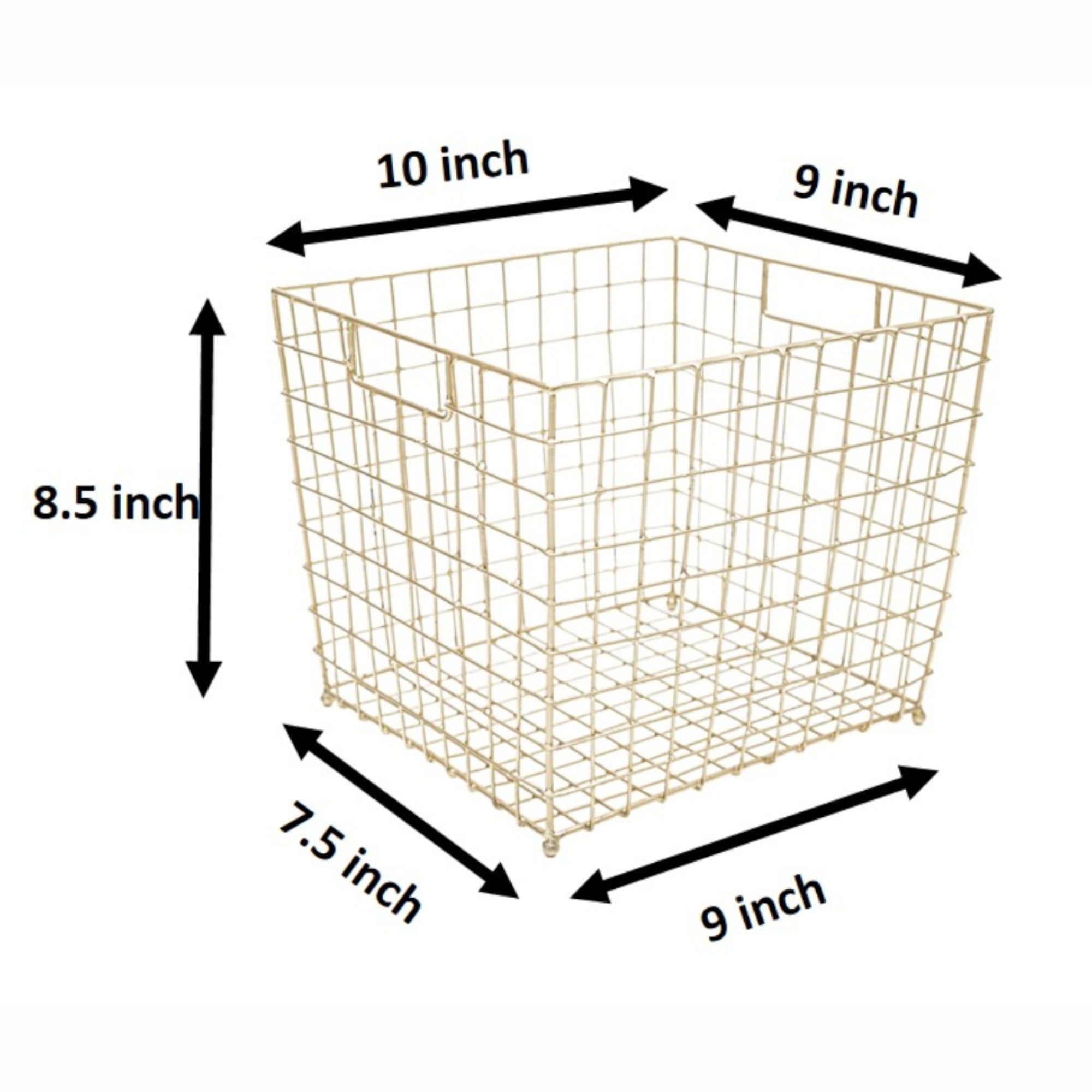 Golden Multi-purpose Metal Big Basket