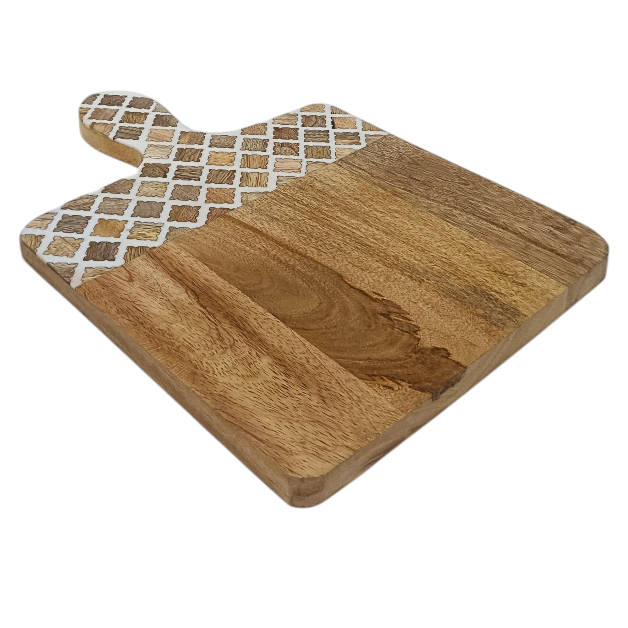 Wooden Serving Board with Inlay Work