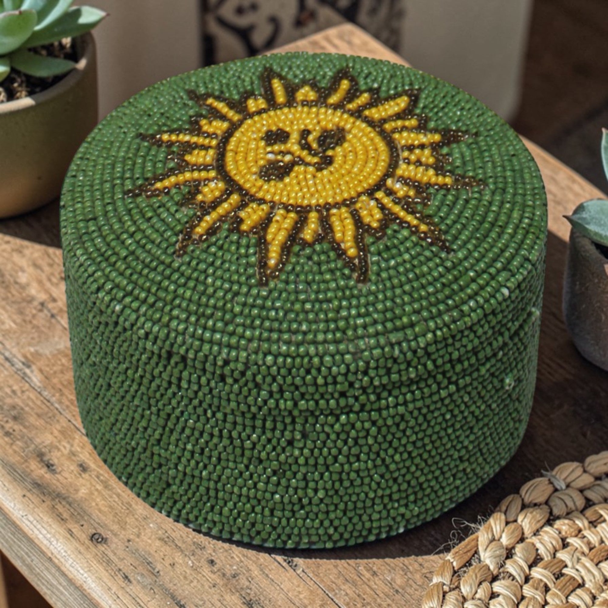 Spring Bloom Beaded Jewellery Box