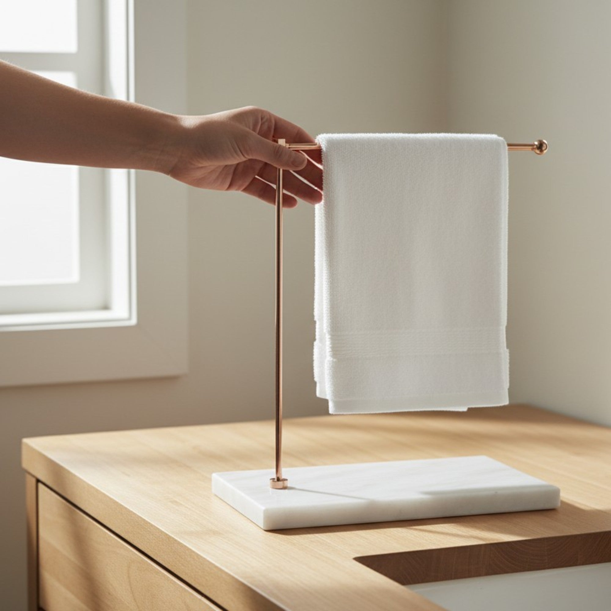  Premium Resin Base Hand Towel Stand 