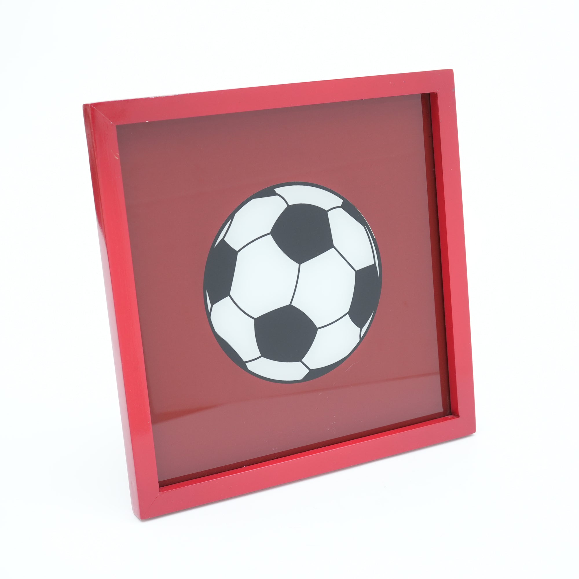 Premium Glass Wall Décor with Football Design
