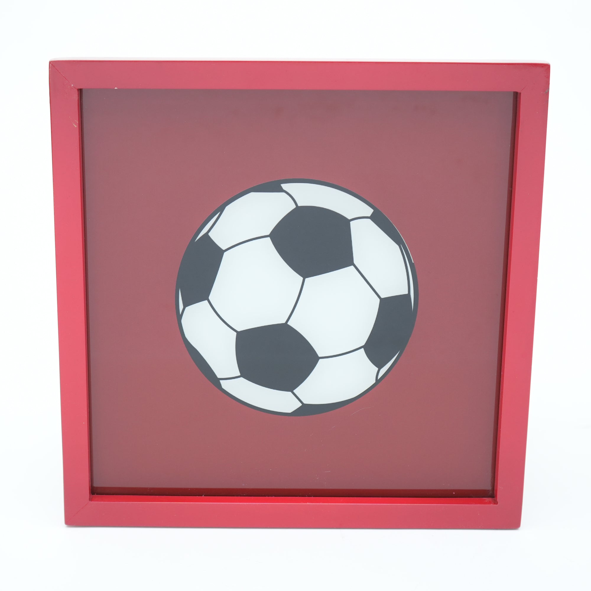 Premium Glass Wall DÃ©cor with Football Design
