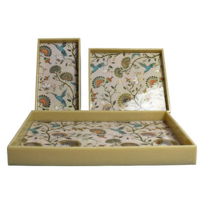 Set of 3 PCs Bird Design Designer Made Tray